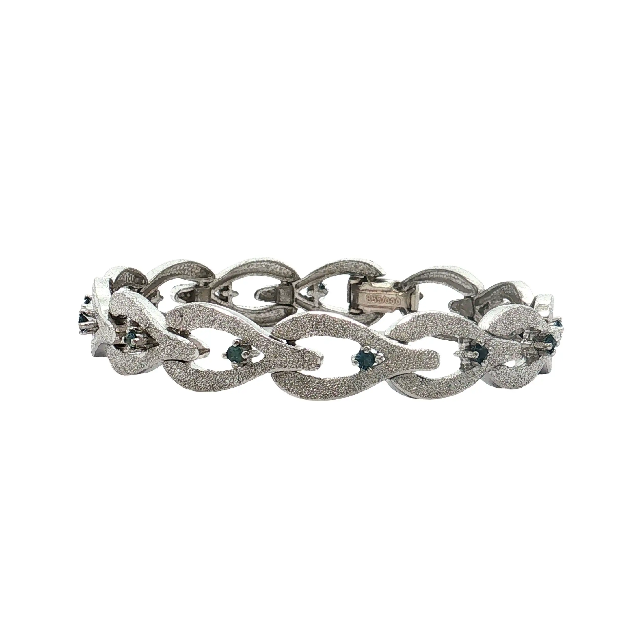 Armband Silber blaue Steine