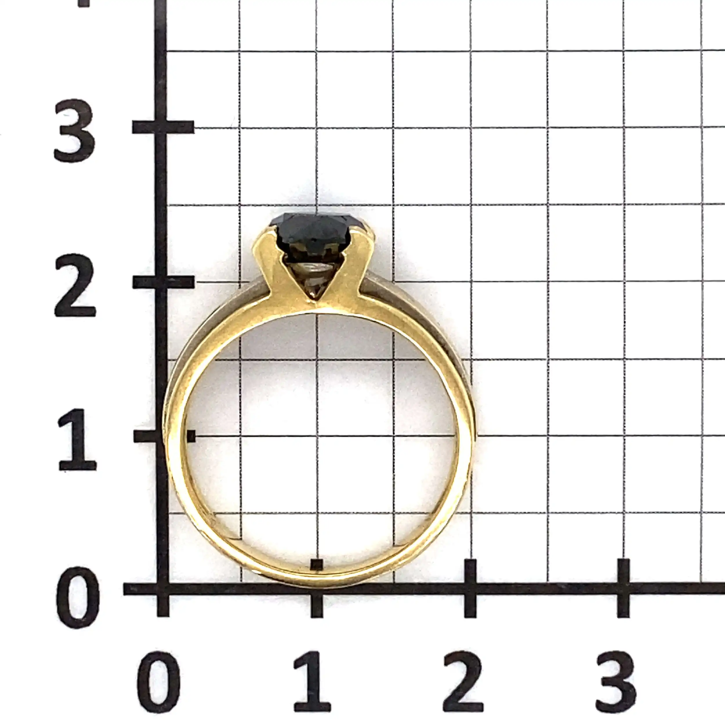 Ring Bicolor mit schwarzem Farbstein Ring Bicolor mit schwarzem Farbstein