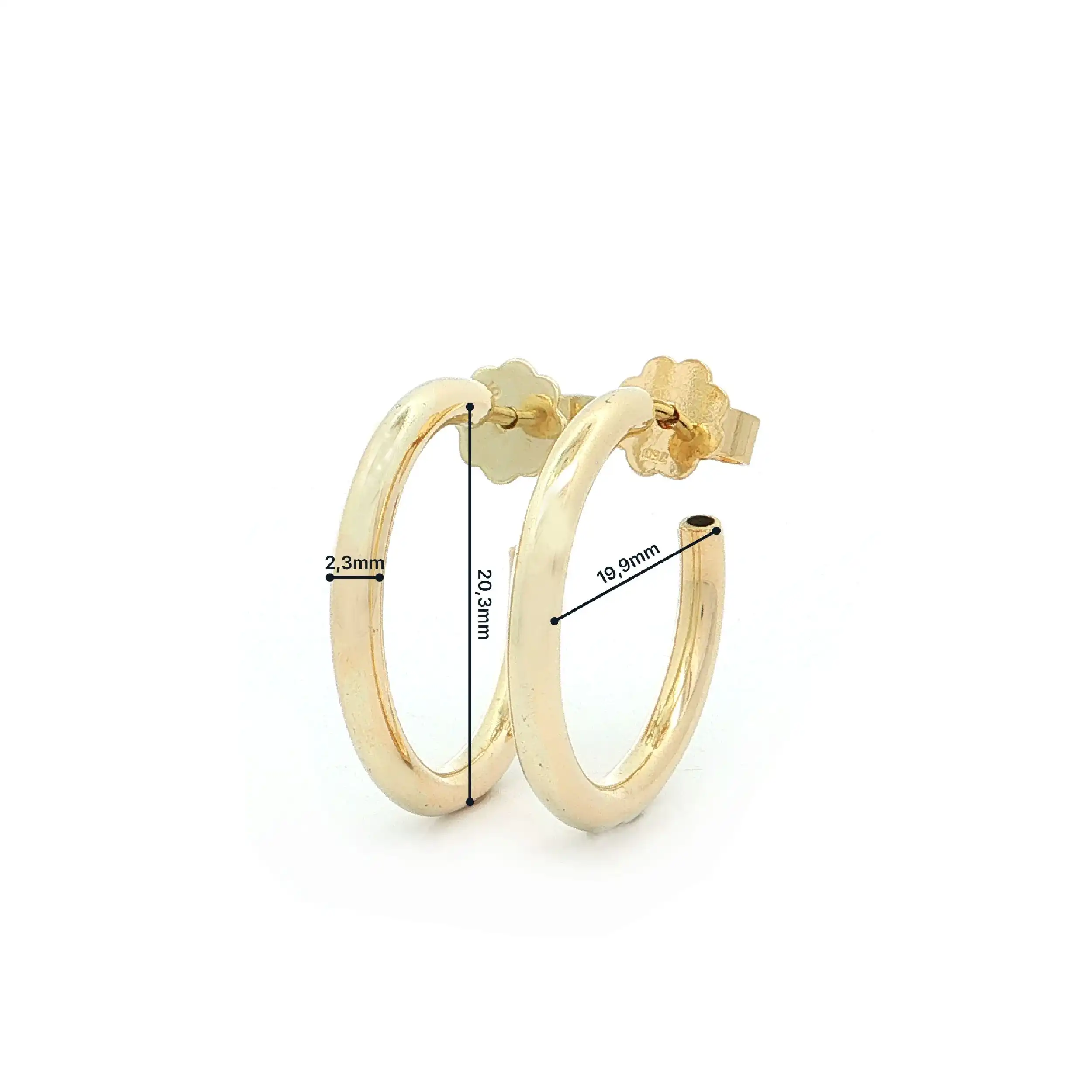 Creolen Gelbgold Creolen Gelbgold