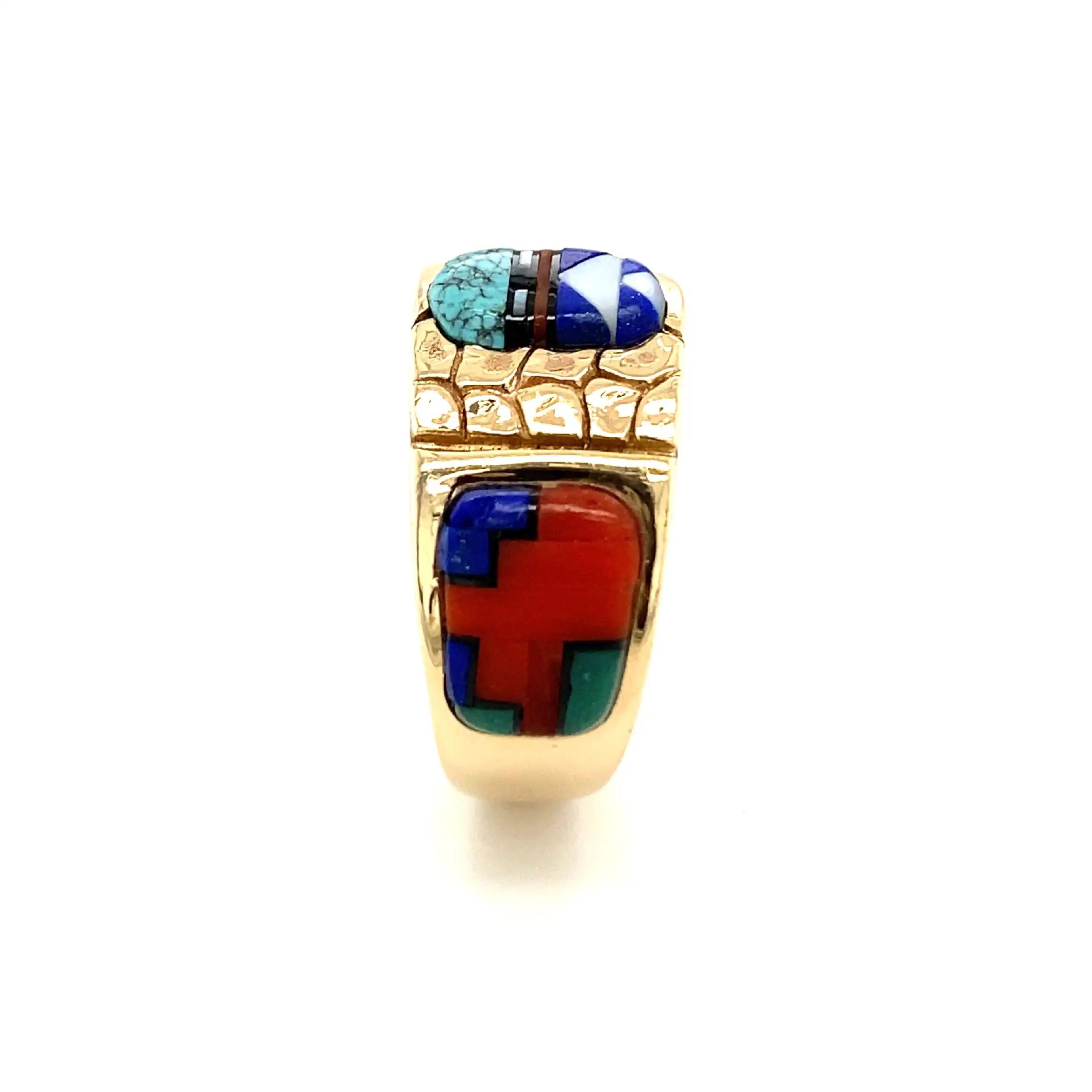 Ring Gelbgold mit Farbsteinen
