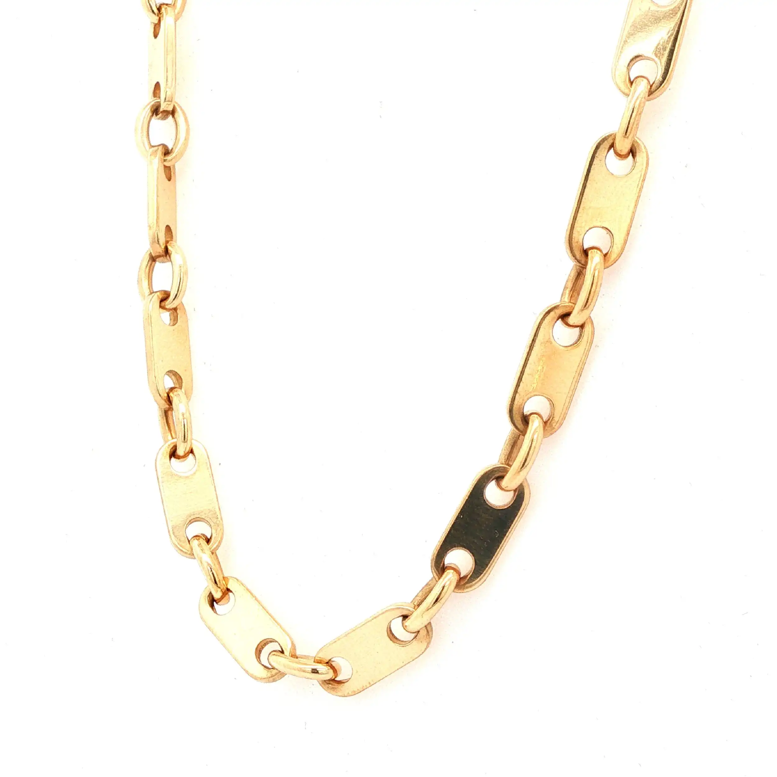 Plattenkette Gelbgold Plattenkette Gelbgold