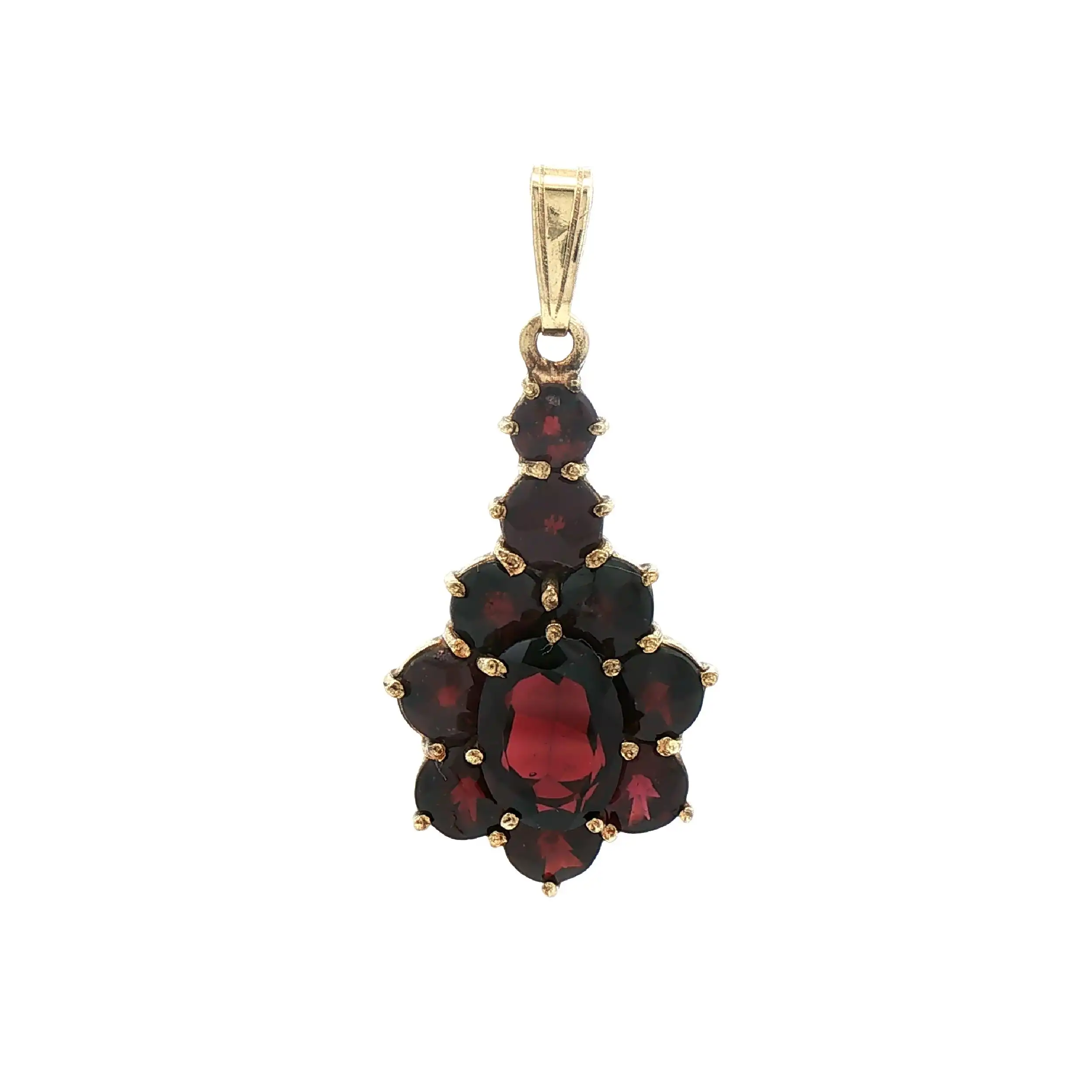 Anhänger Gelbgold mit Granat Anhänger Gelbgold mit Granat