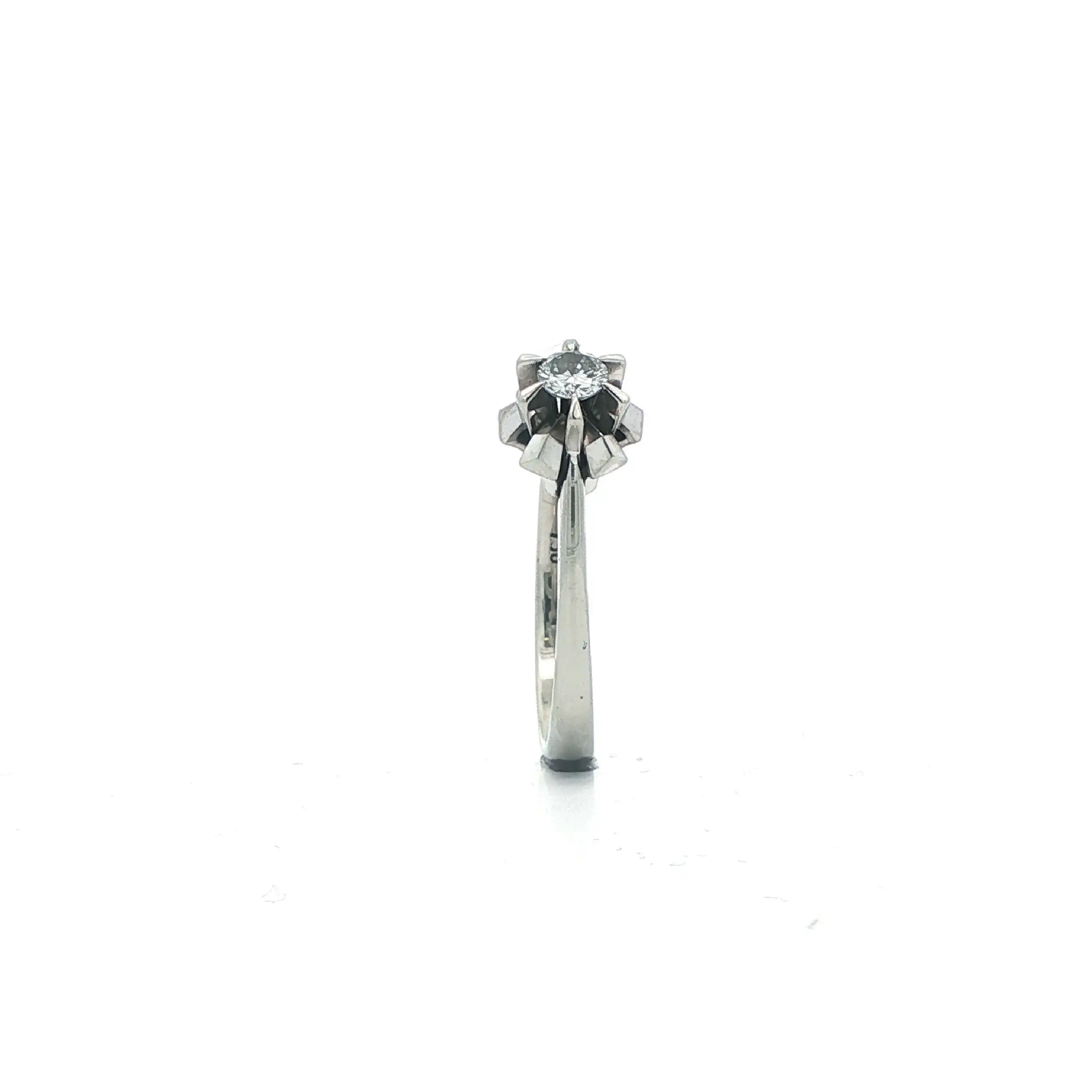 Ring Weißgold mit Solitär Brillant