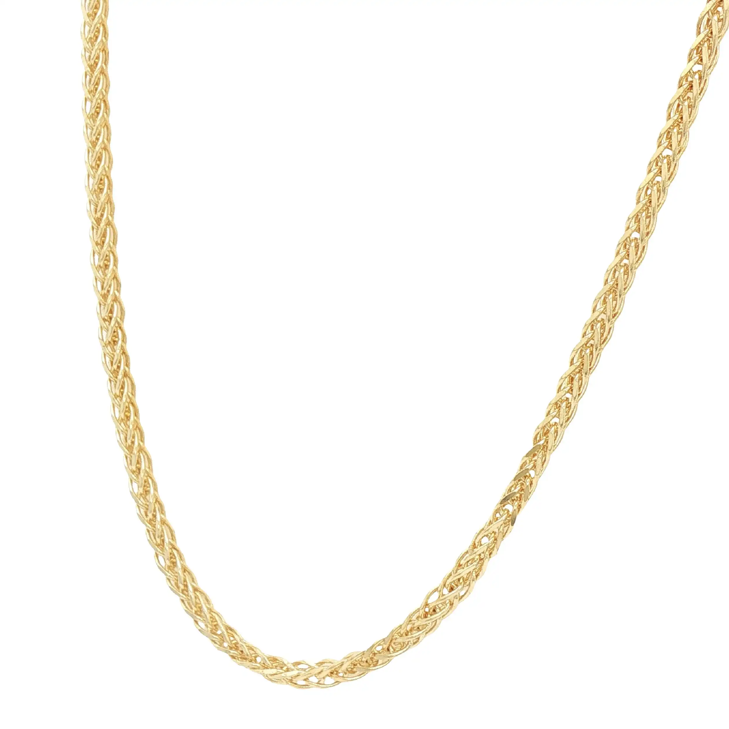 Zopfkette Gelbgold