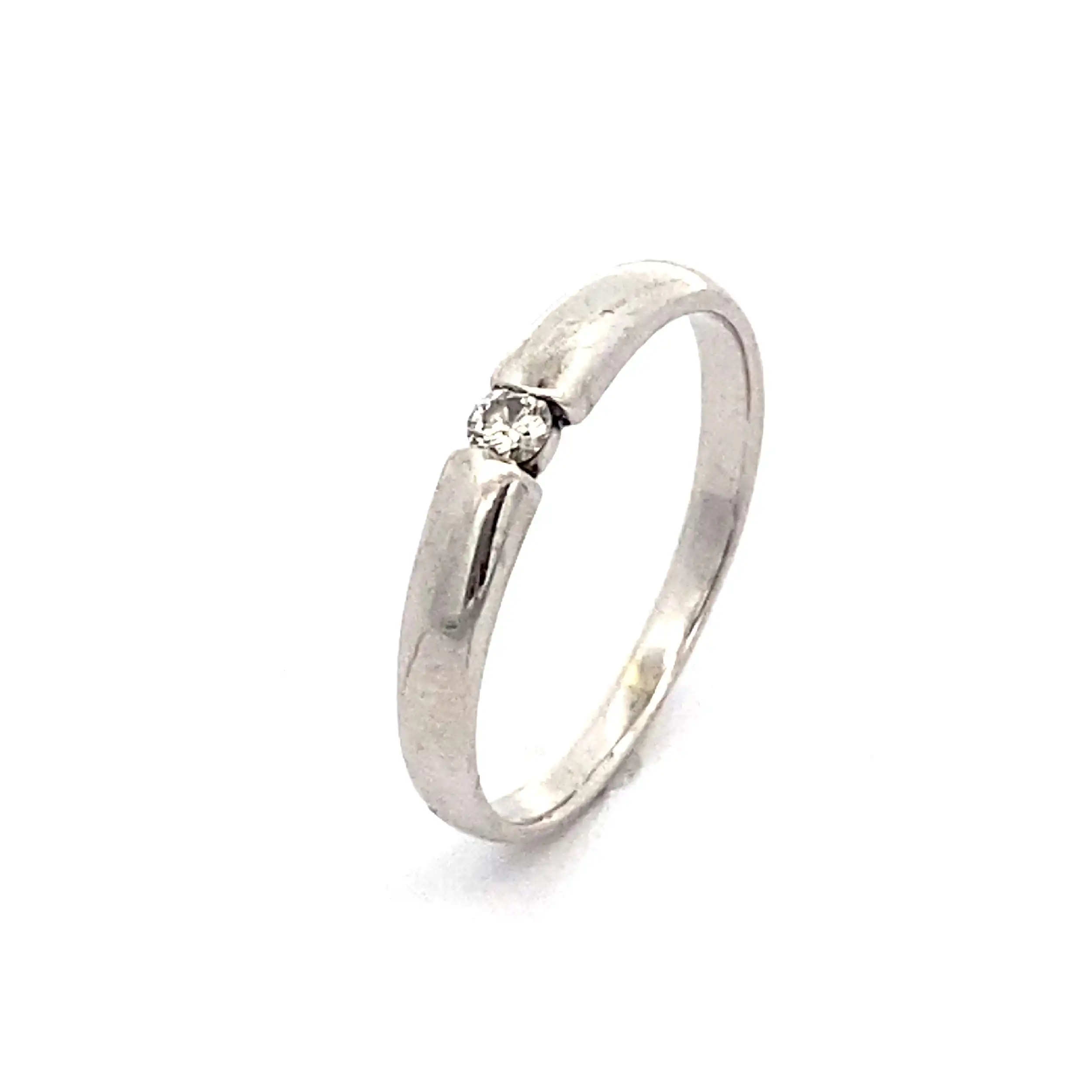 Ring Weißgold mit Brillant Solitär Ring Weißgold mit Brillant Solitär
