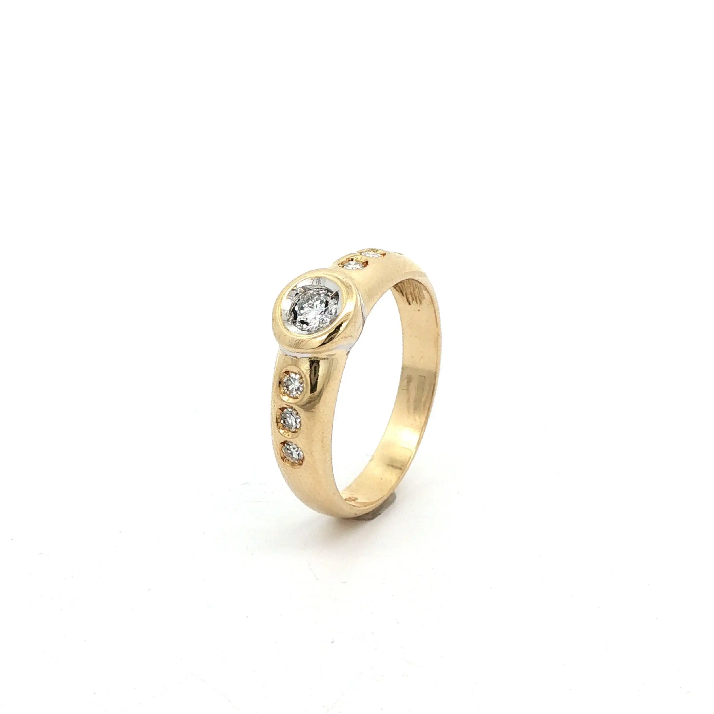 Ring Gelbgold mit Brillanten