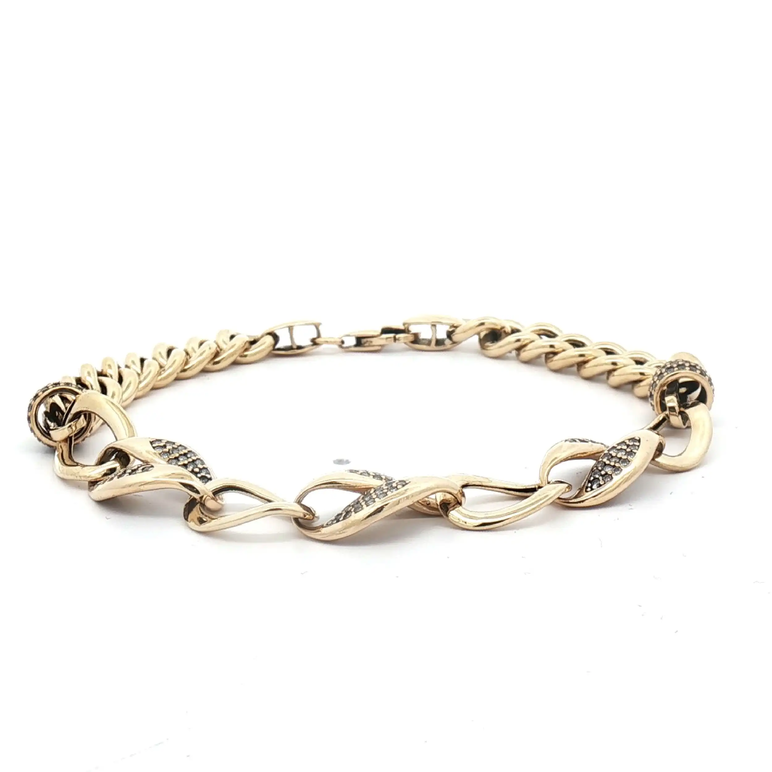 Armband Gelbgold mit Zirkonia Steinen