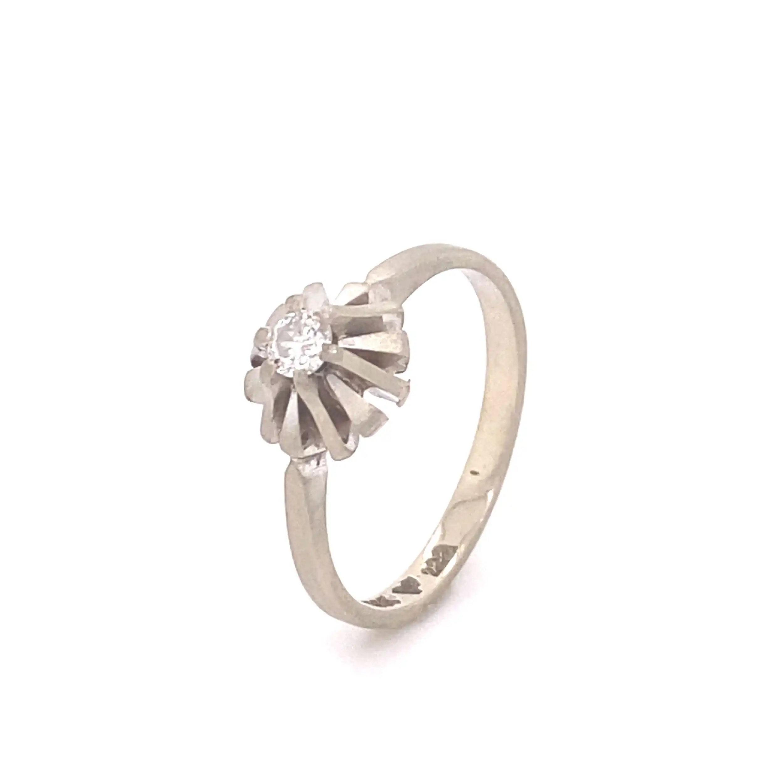 Ring Weißgold mit Solitär Brillant Ring Weißgold mit Solitär Brillant