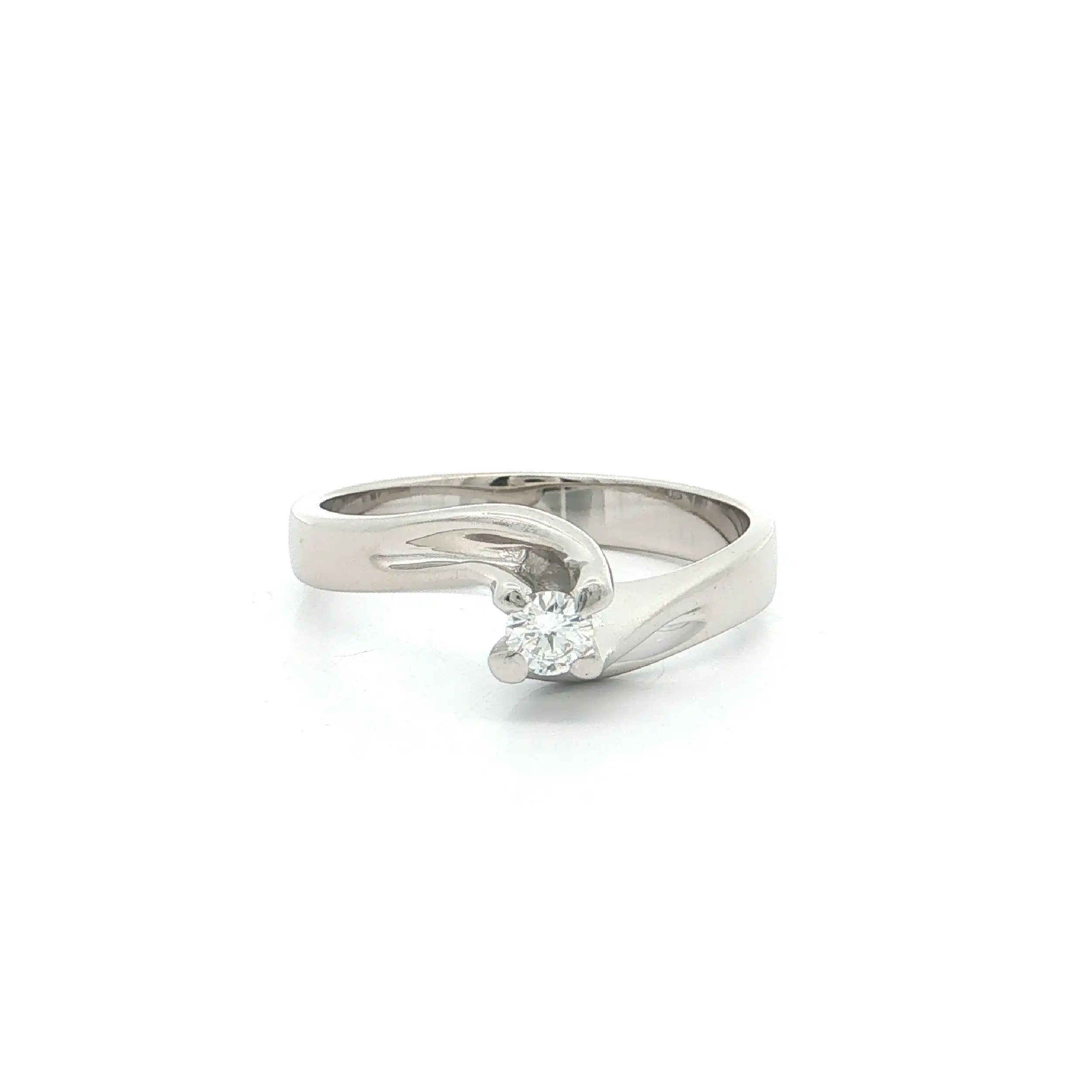 Solitärring Weißgold mit Brillant Solitärring Weißgold mit Brillant
