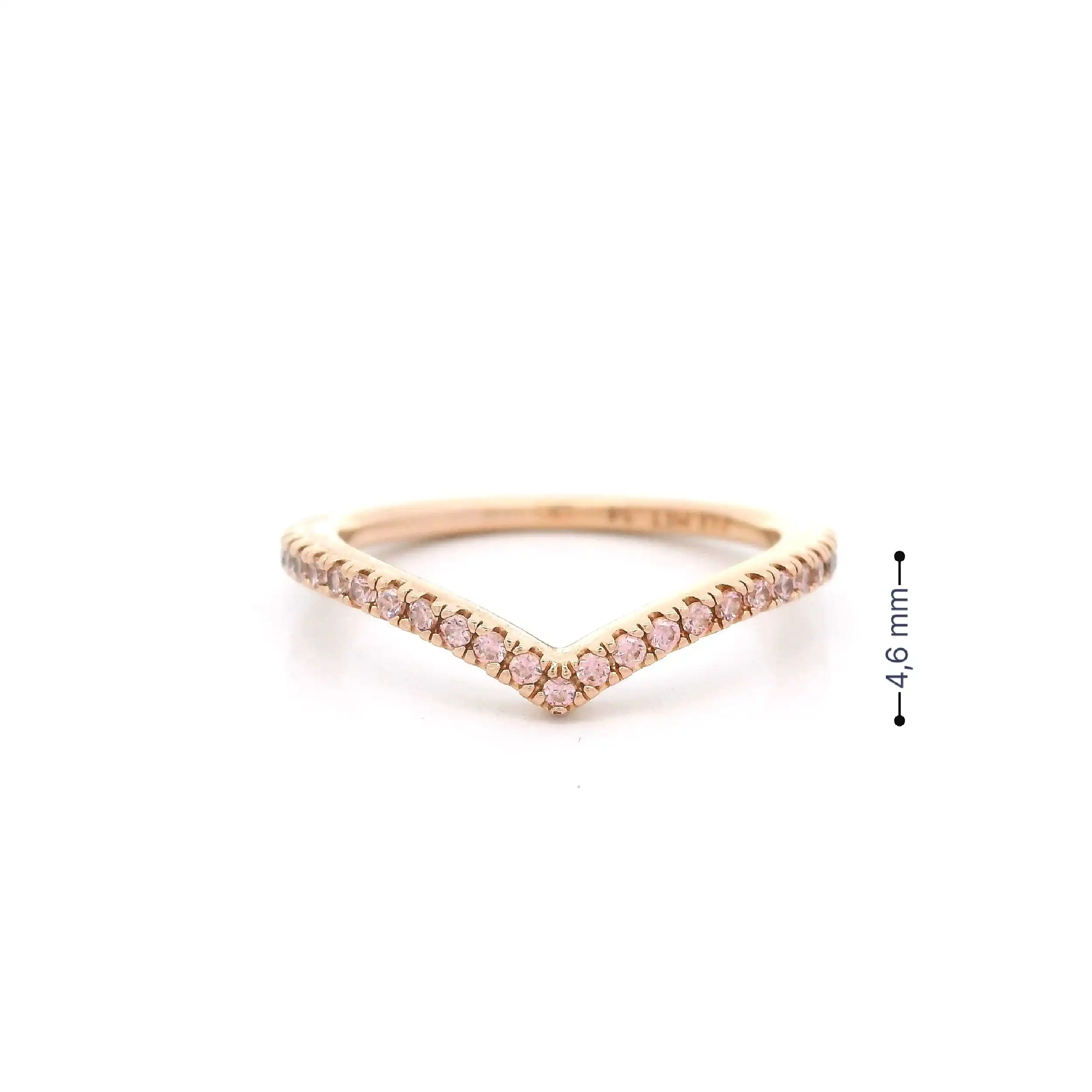 Ring Vergoldet mit rosa Farbsteinen Pandora Ring Vergoldet mit rosa Farbsteinen Pandora