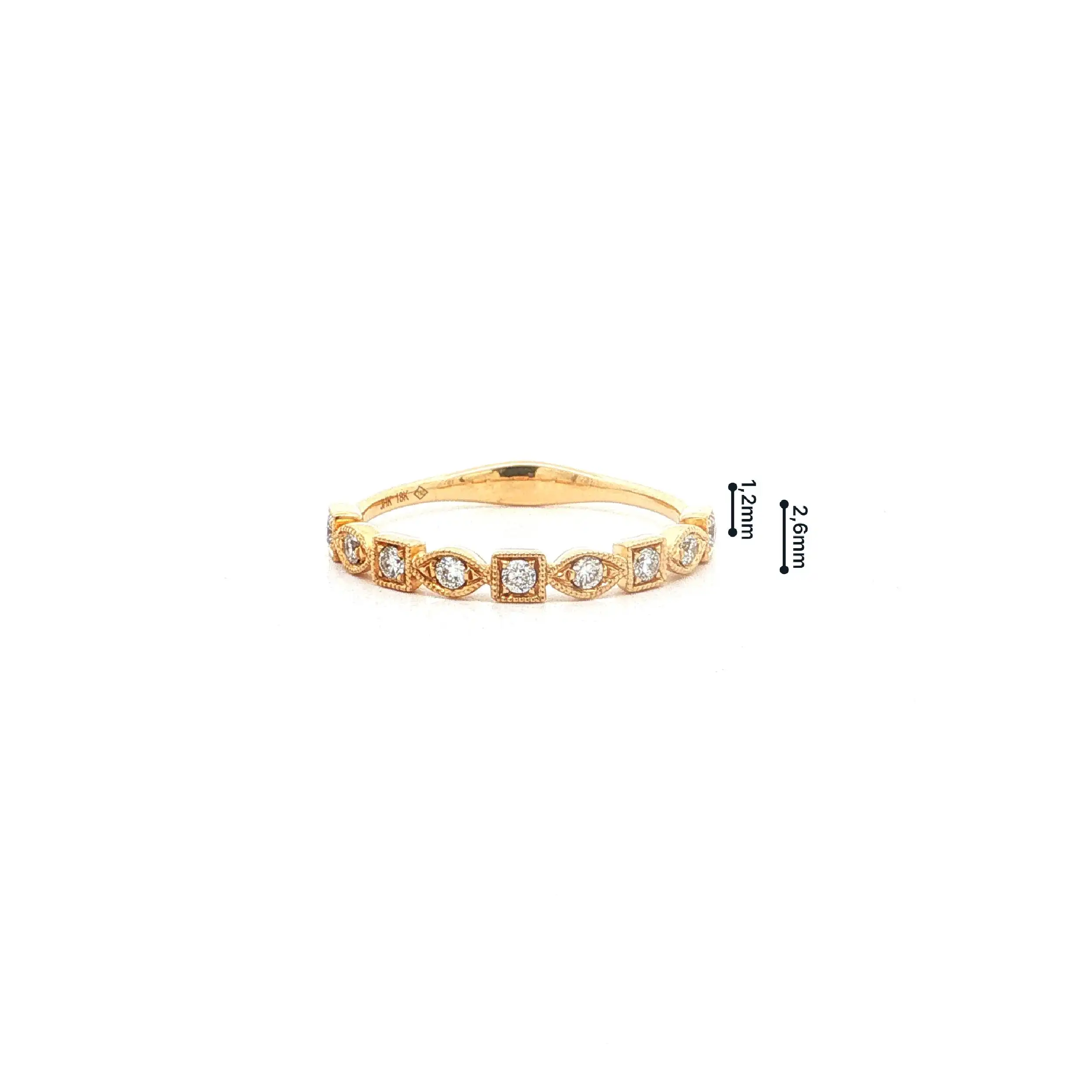 Ring Gelbgold mit Brillanten 0,20ct. TCR/SI