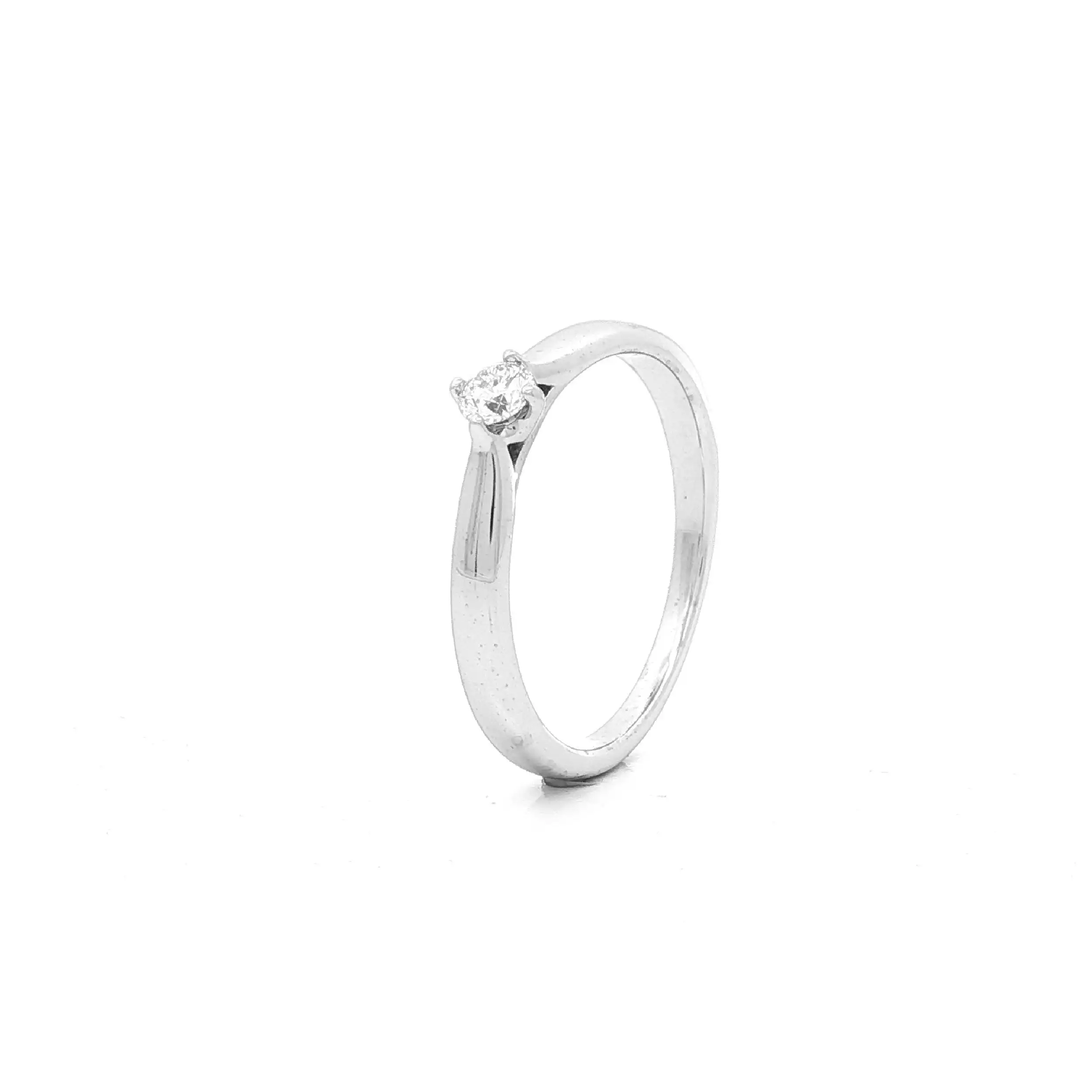 Solitärring Weißgold mit Brillant Solitärring Weißgold mit Brillant