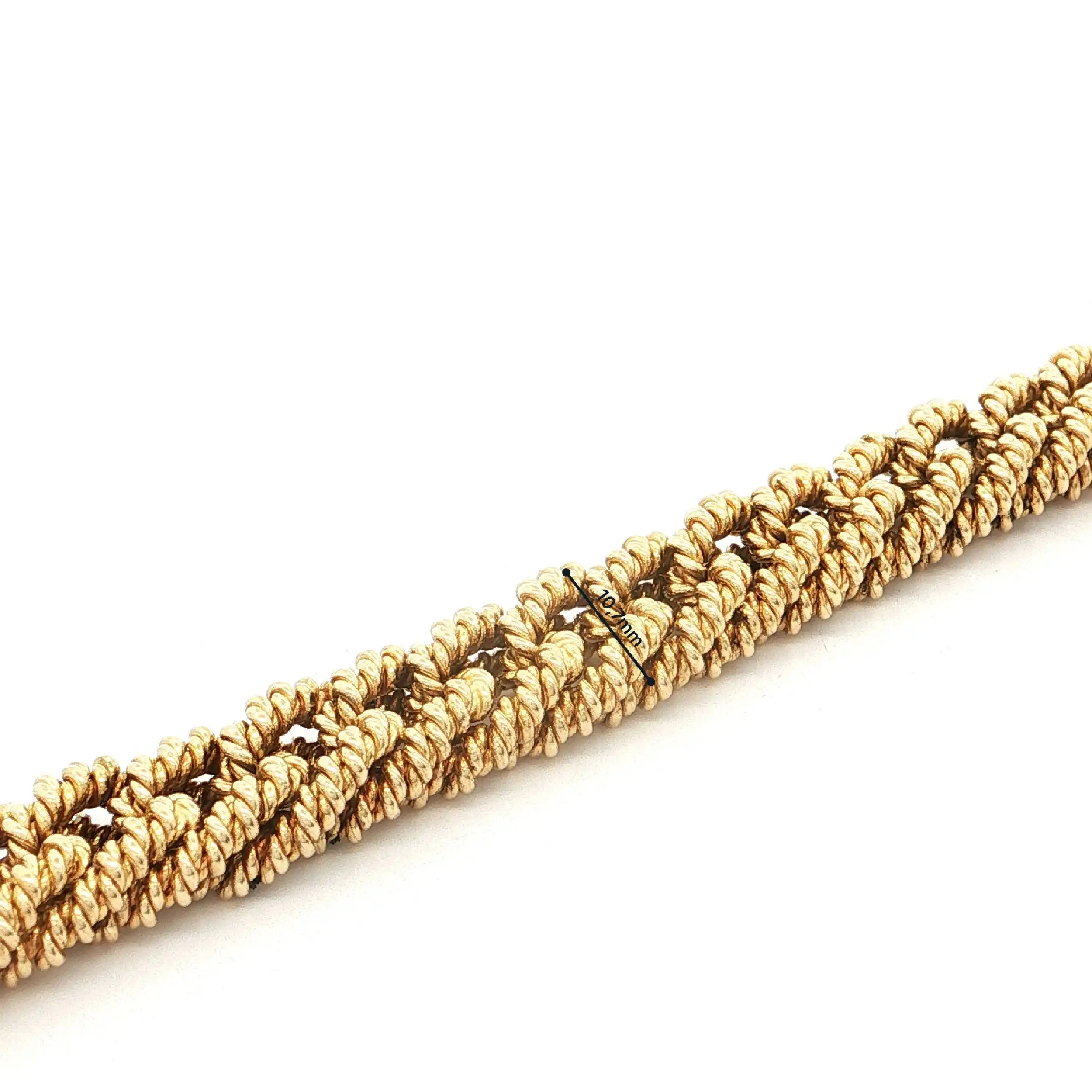 Armband Gelbgold geflochten