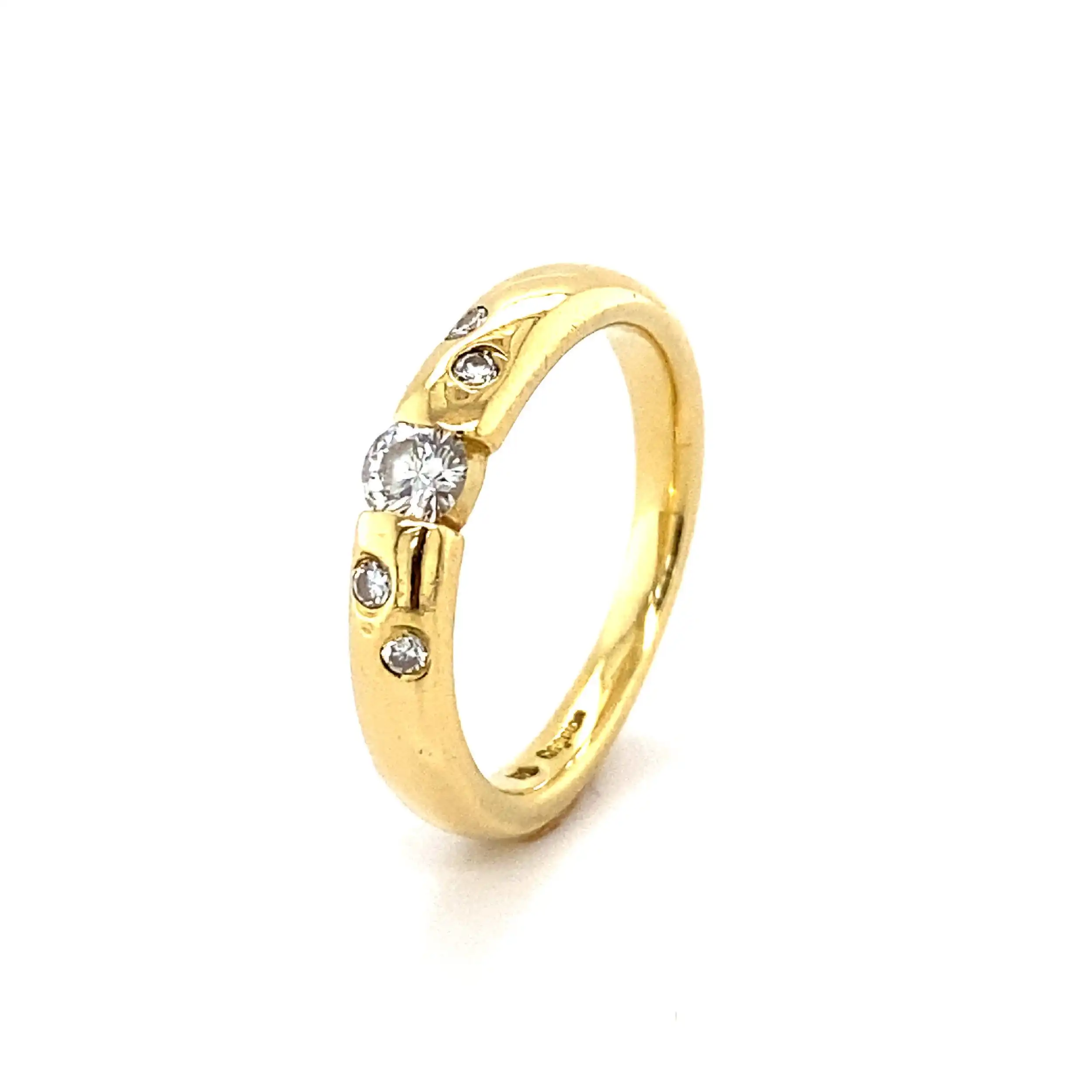 Ring Gelbgold mit Brillanten
