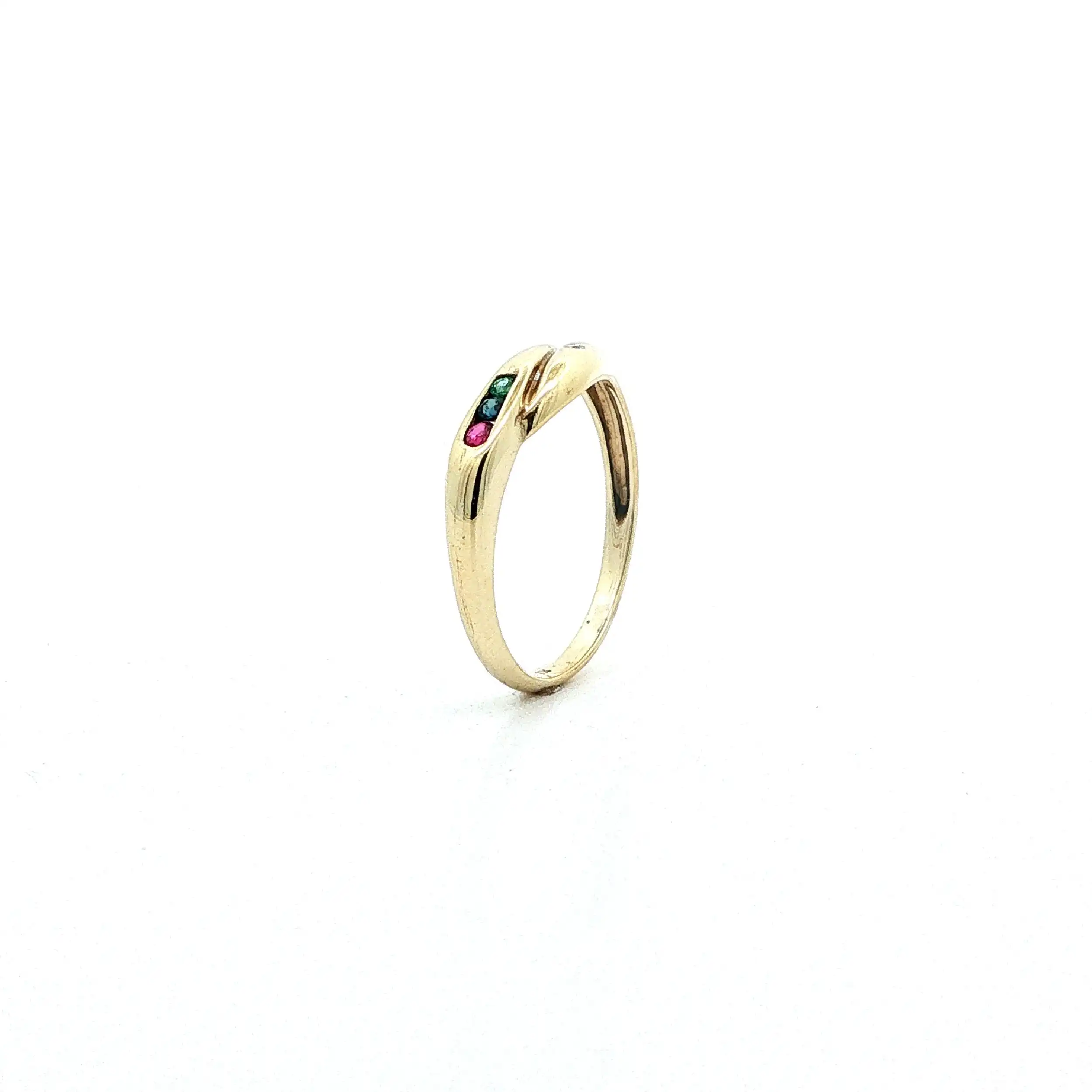 Ring Gelbgold mit Rubin, Saphir, Smaragd & Diamant Ring Gelbgold mit Rubin, Saphir, Smaragd & Diamant