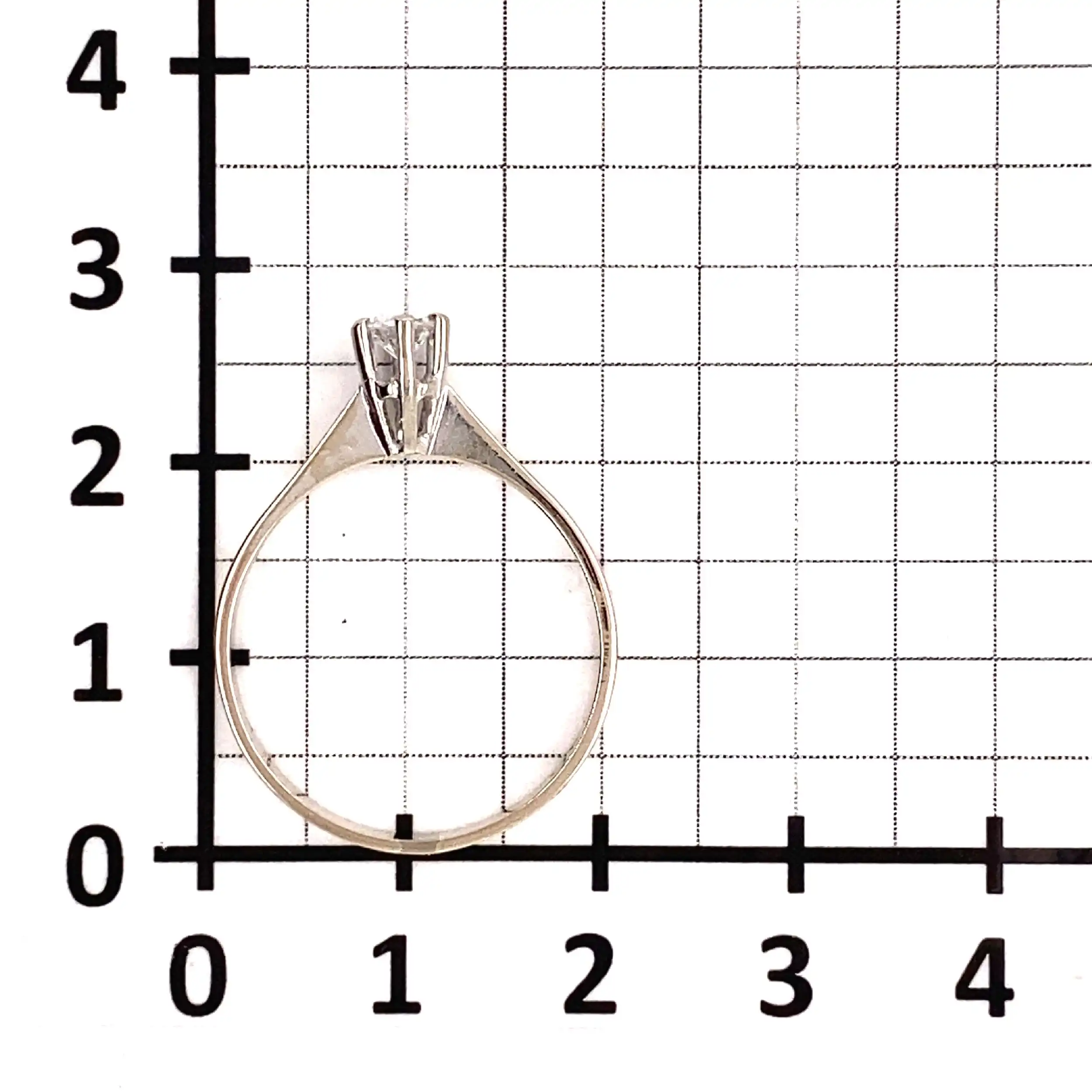 Ring Weißgold mit Solitär Brillant