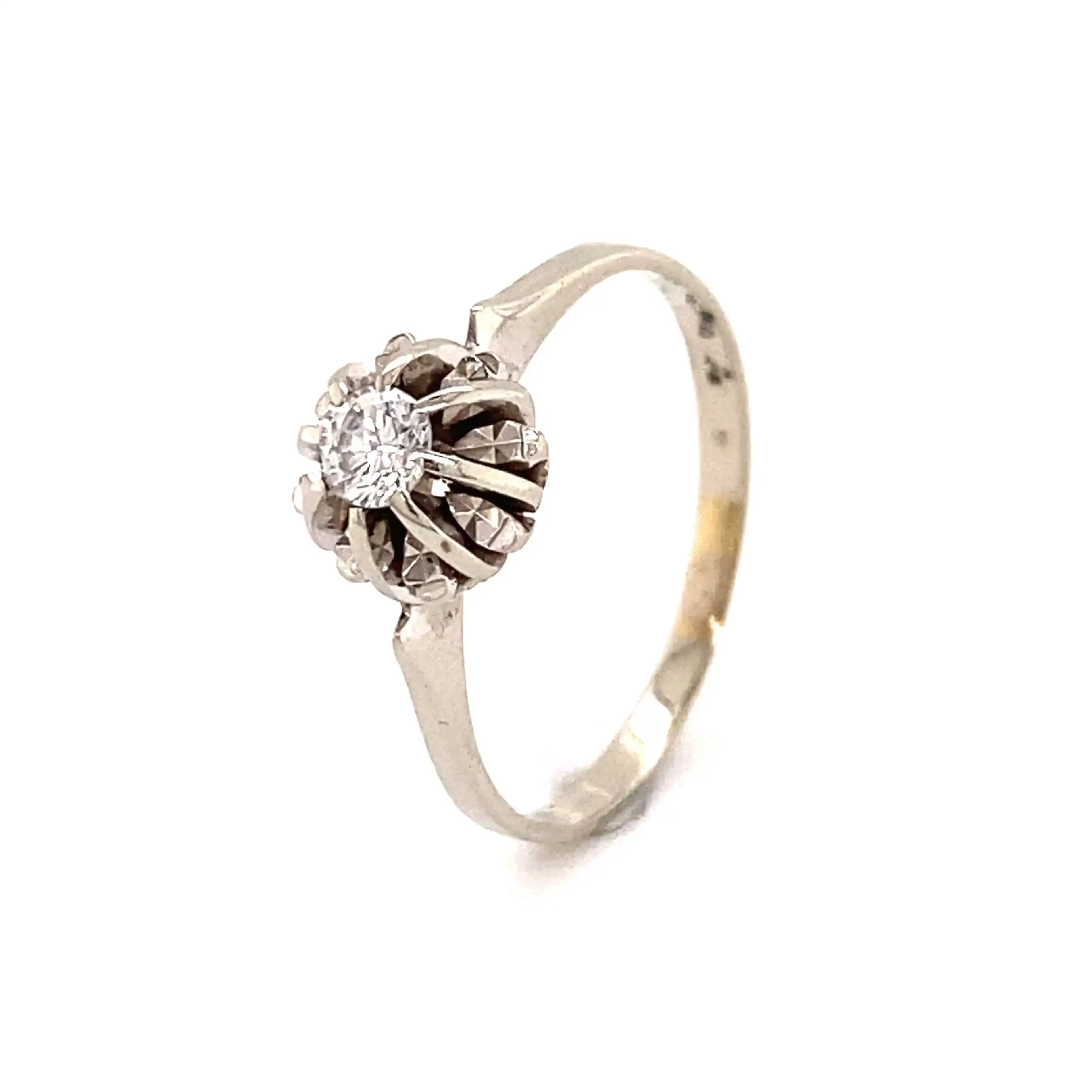 Ring Weißgold mit Solitär Brillant
