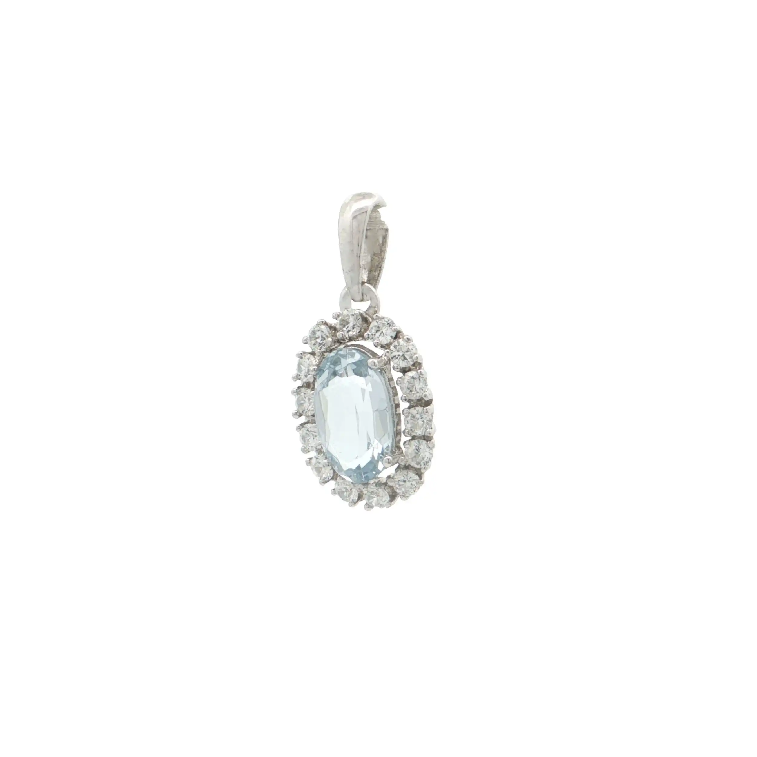 Anhänger Silber mit synthetischem Spinell und Zirkonia