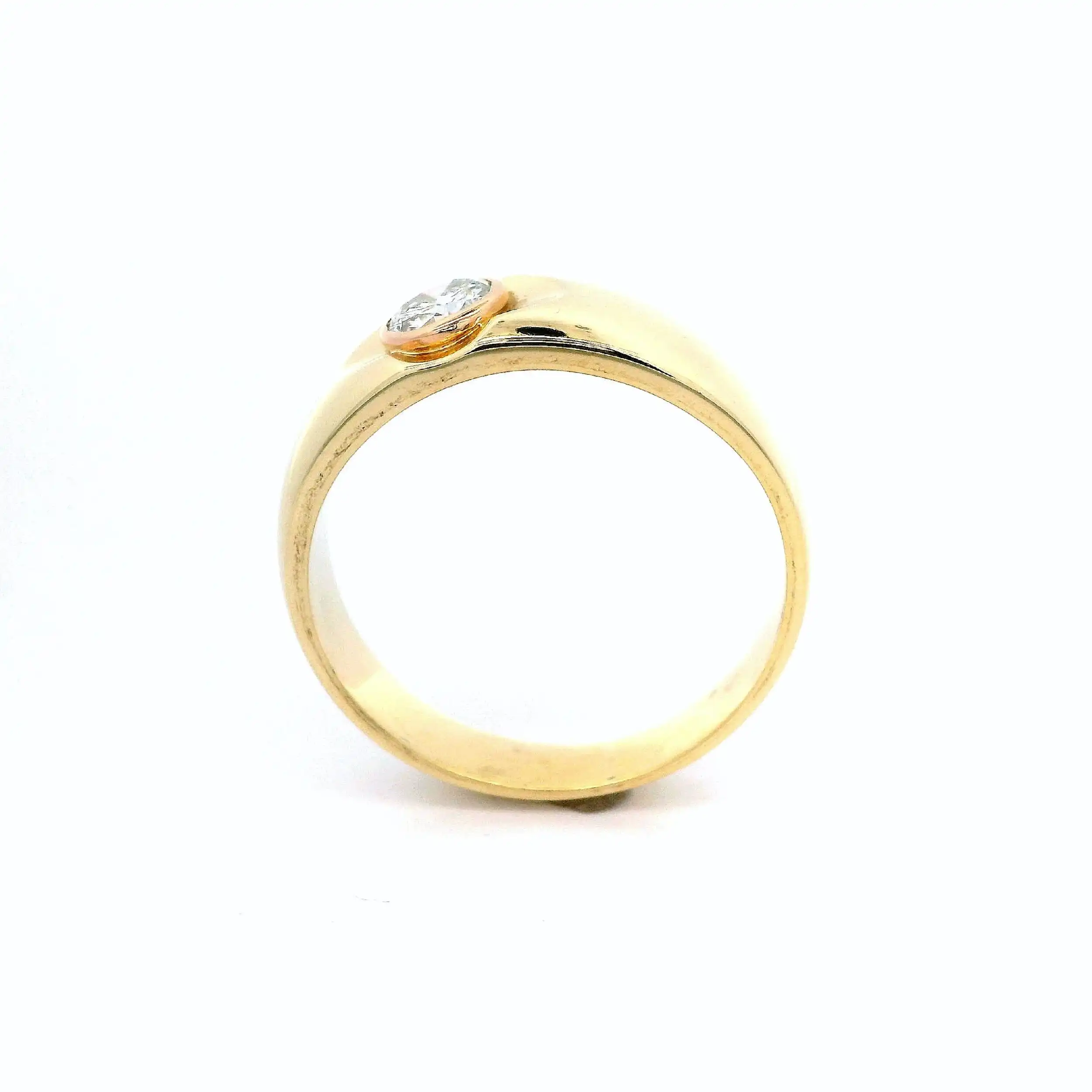 Solitärring Gelbgold mit Brillant