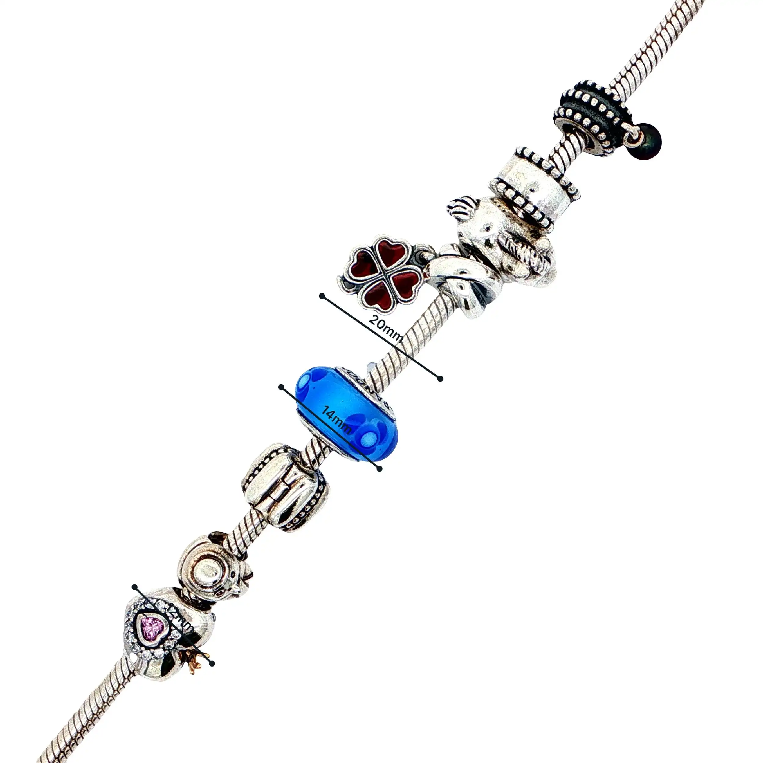 Pandora Armband Silber mit 9 Charms Pandora Armband Silber mit 9 Charms