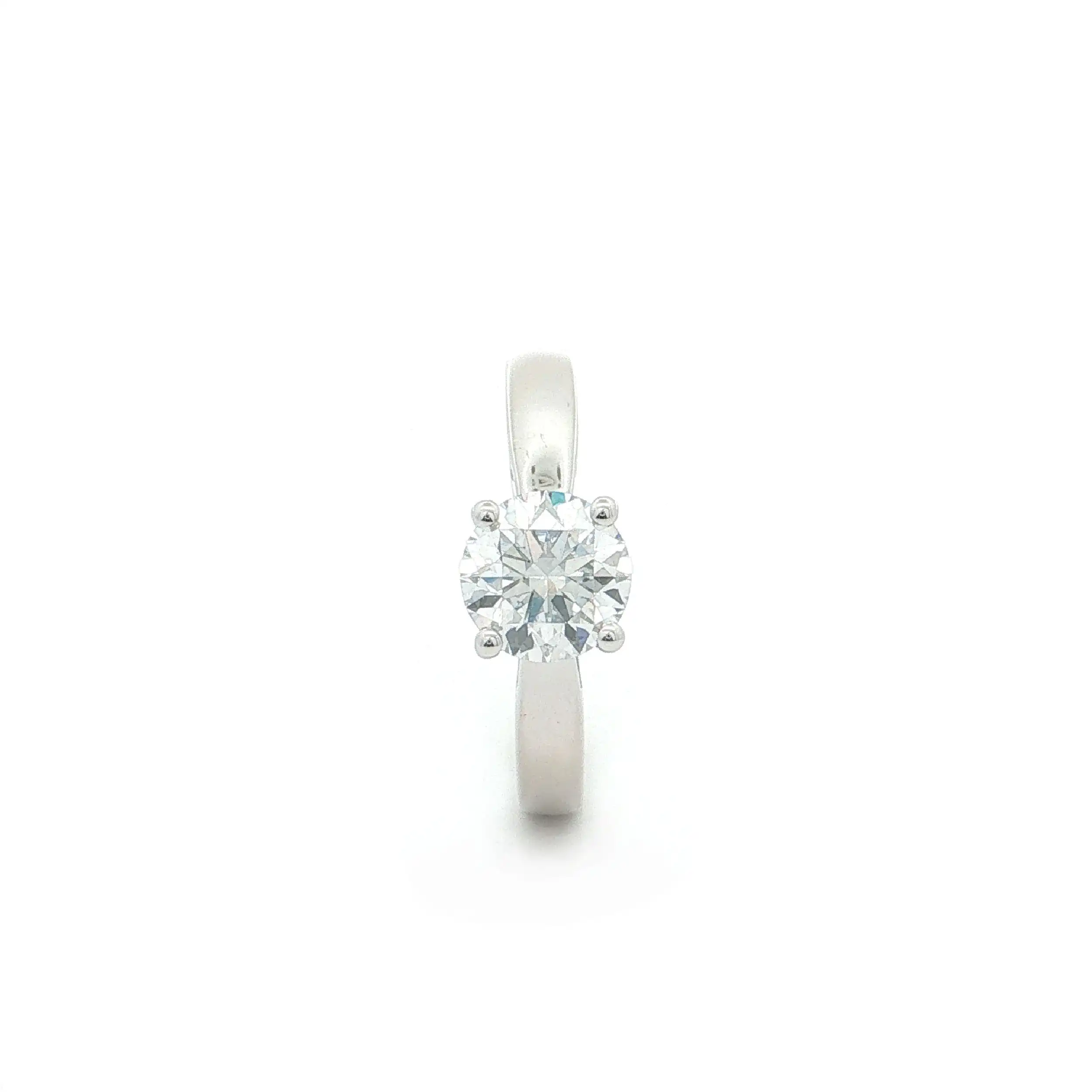 Ring Weißgold mit Labgrown Diamond im Brillantschliff