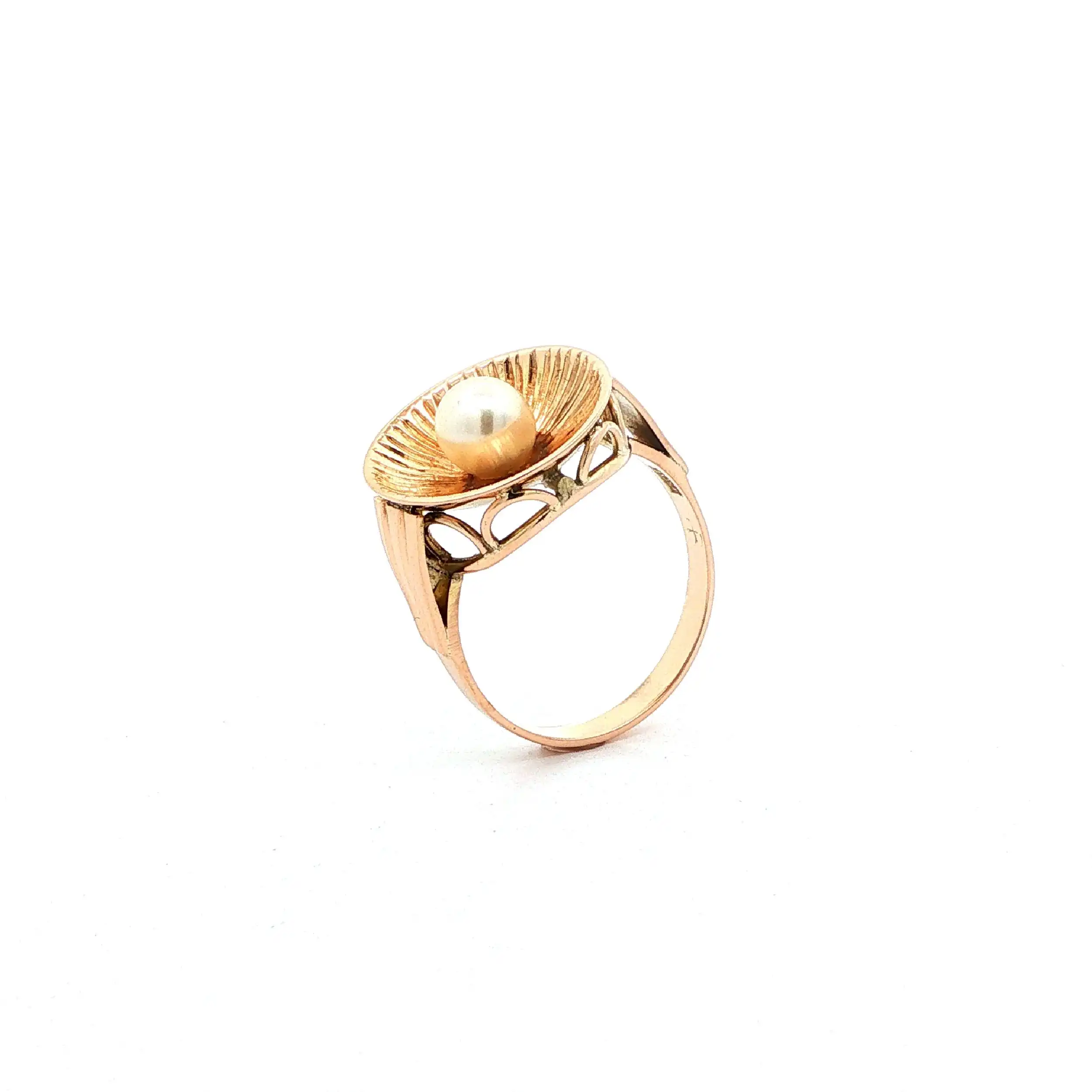Ring Roségold mit Perle