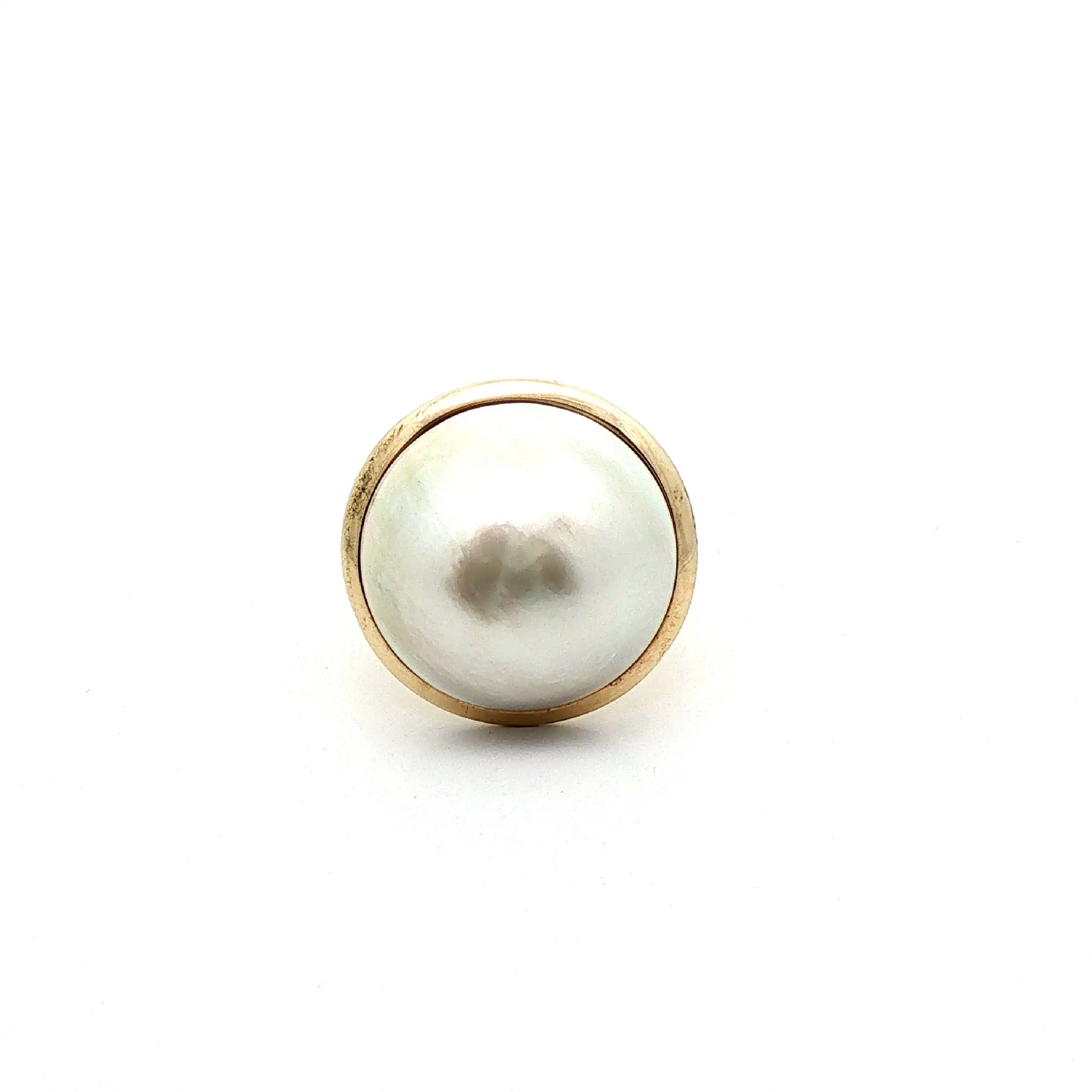 Ring Gelbgold mit Mabe Perle Ring Gelbgold mit Mabe Perle