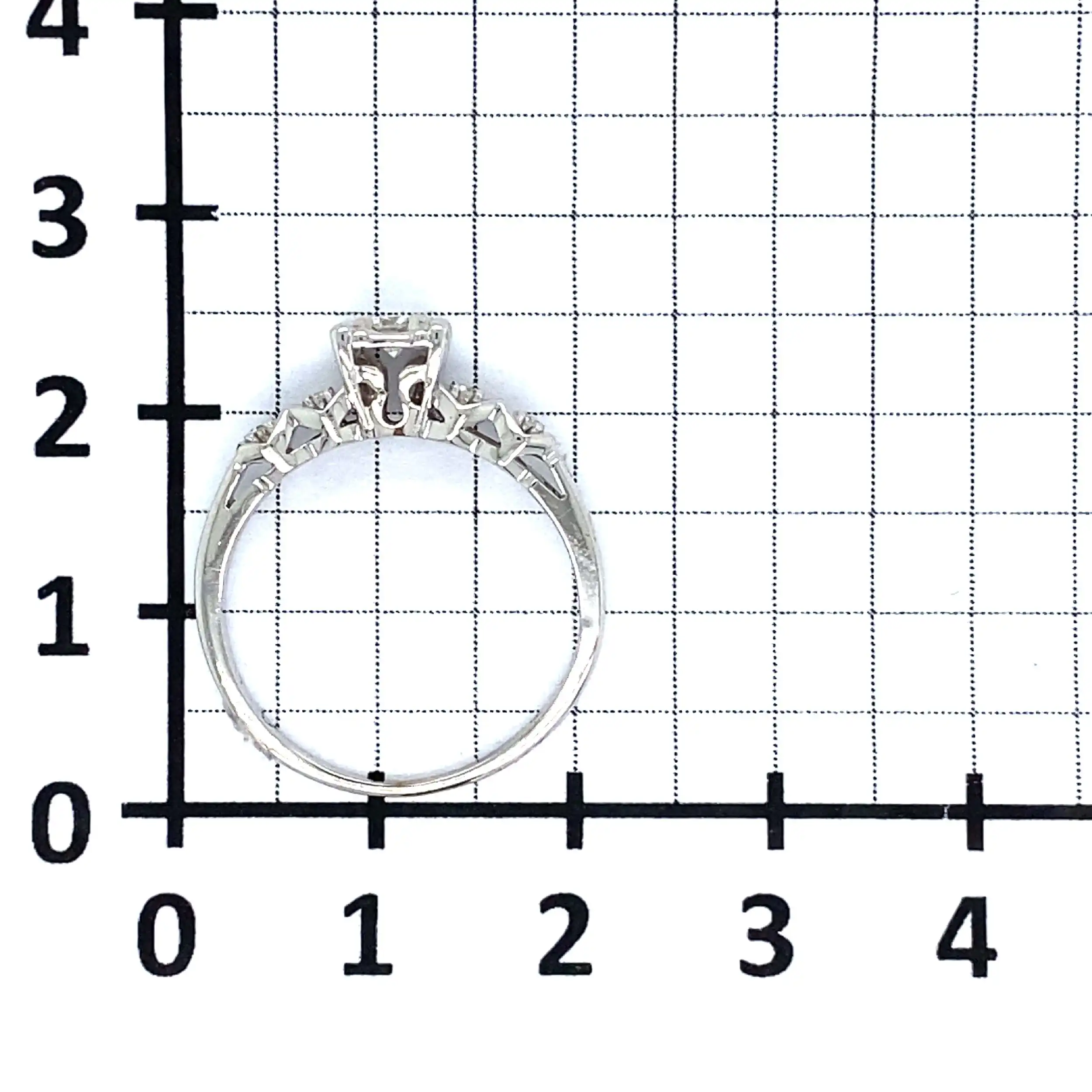Ring Weißgold mit Brillant und Diamanten