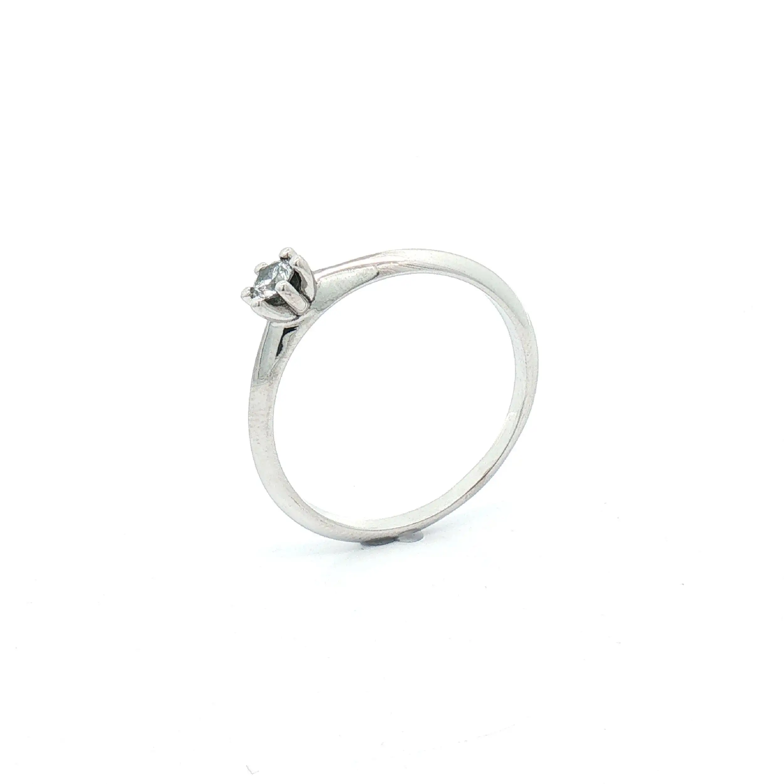 Ring Weißgold mit Brillant Ring Weißgold mit Brillant