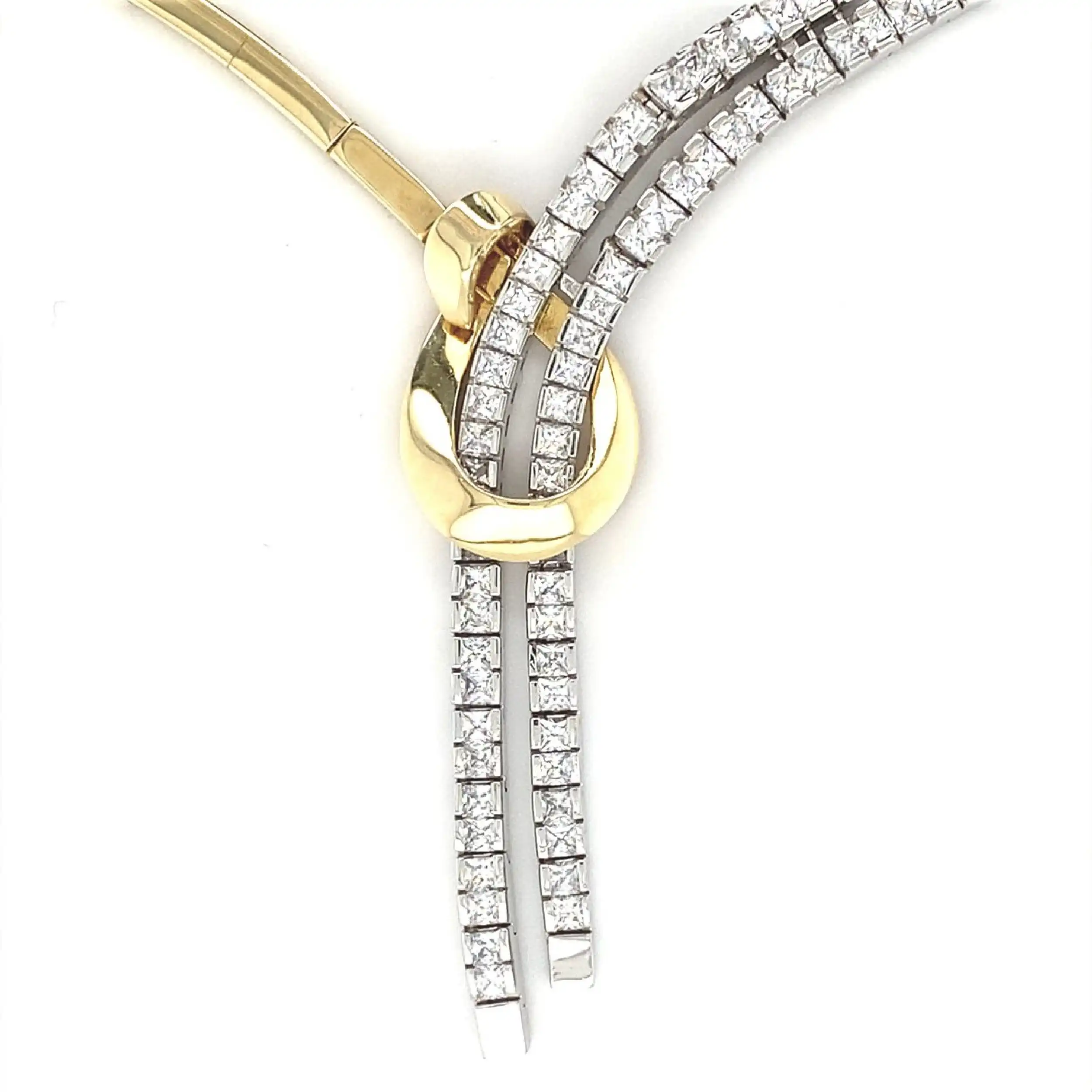 Collier Bicolor mit Zirkonia Collier Bicolor mit Zirkonia