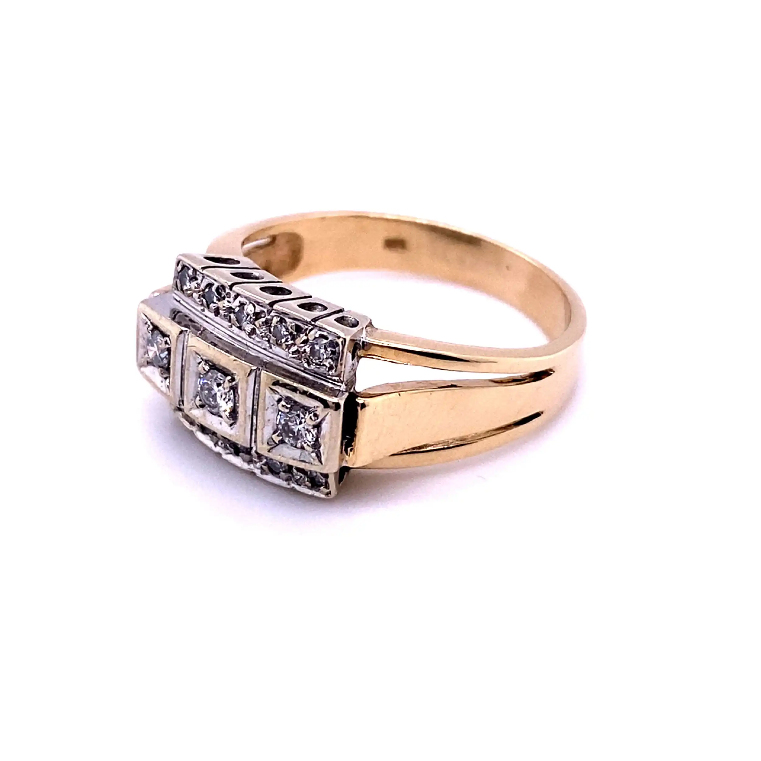Ring Bicolor mit Brillanten Ring Bicolor mit Brillanten