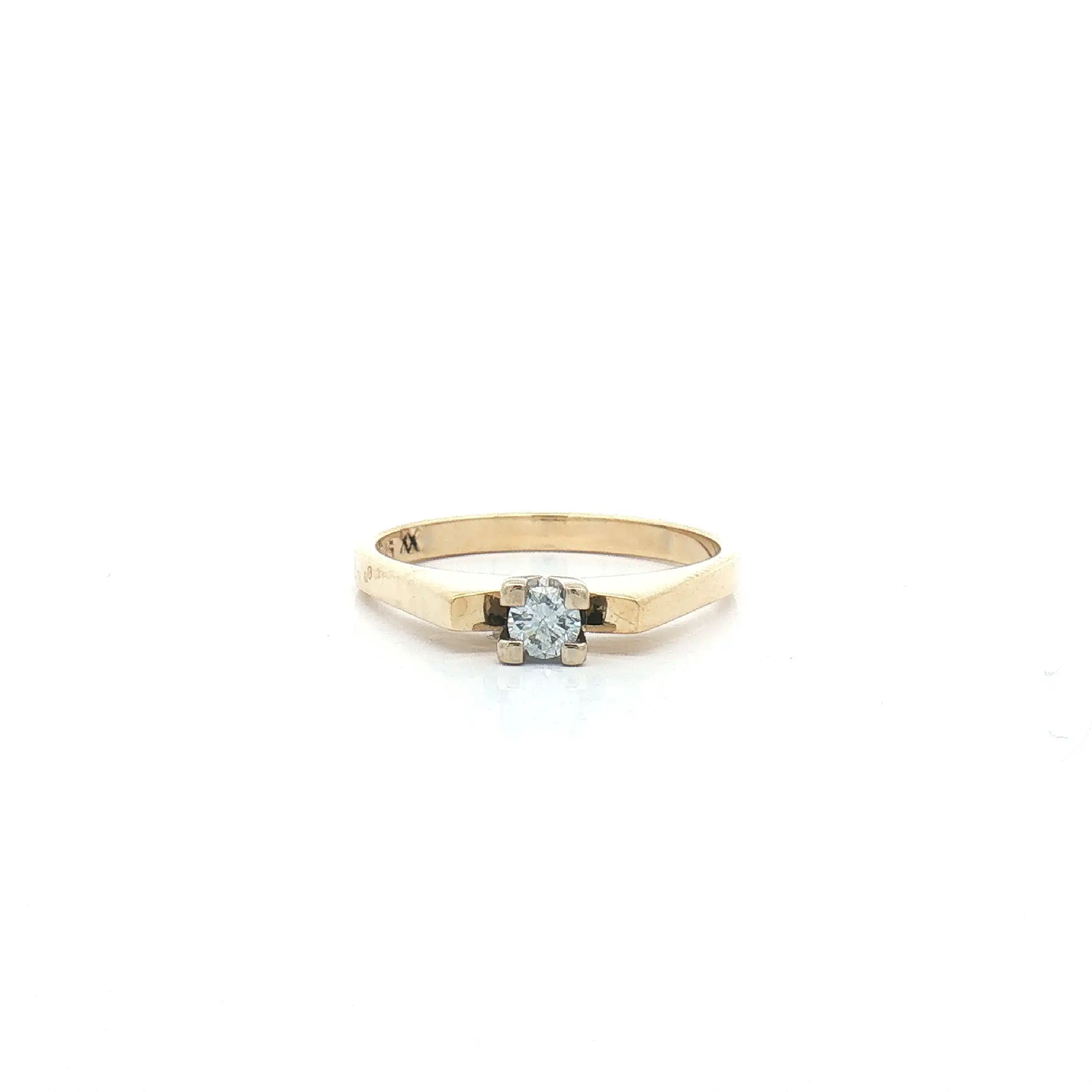 Ring Bicolor mit Brillant Ring Bicolor mit Brillant