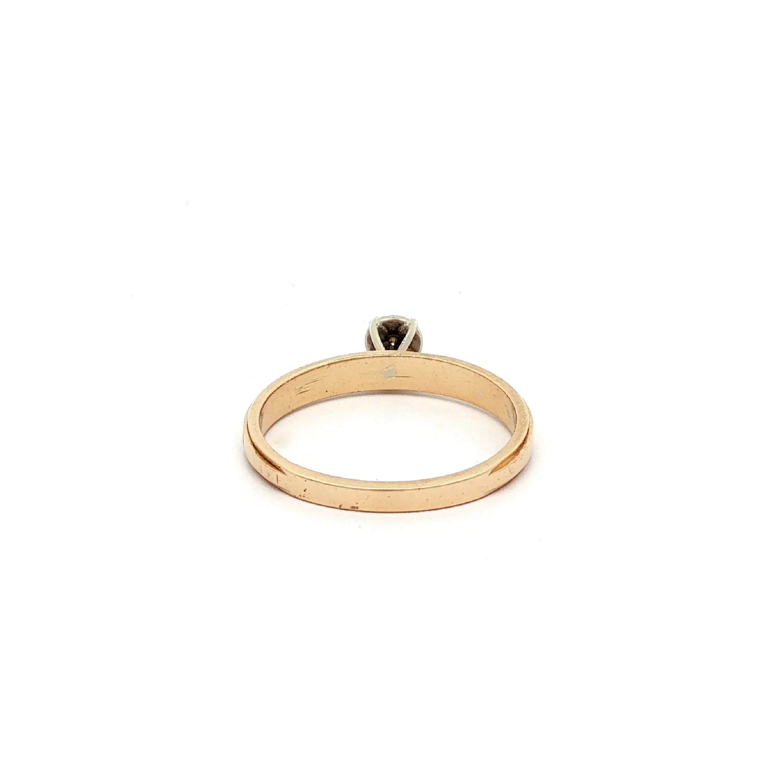 Ring Gelbgold mit Brillant Ring Gelbgold mit Brillant