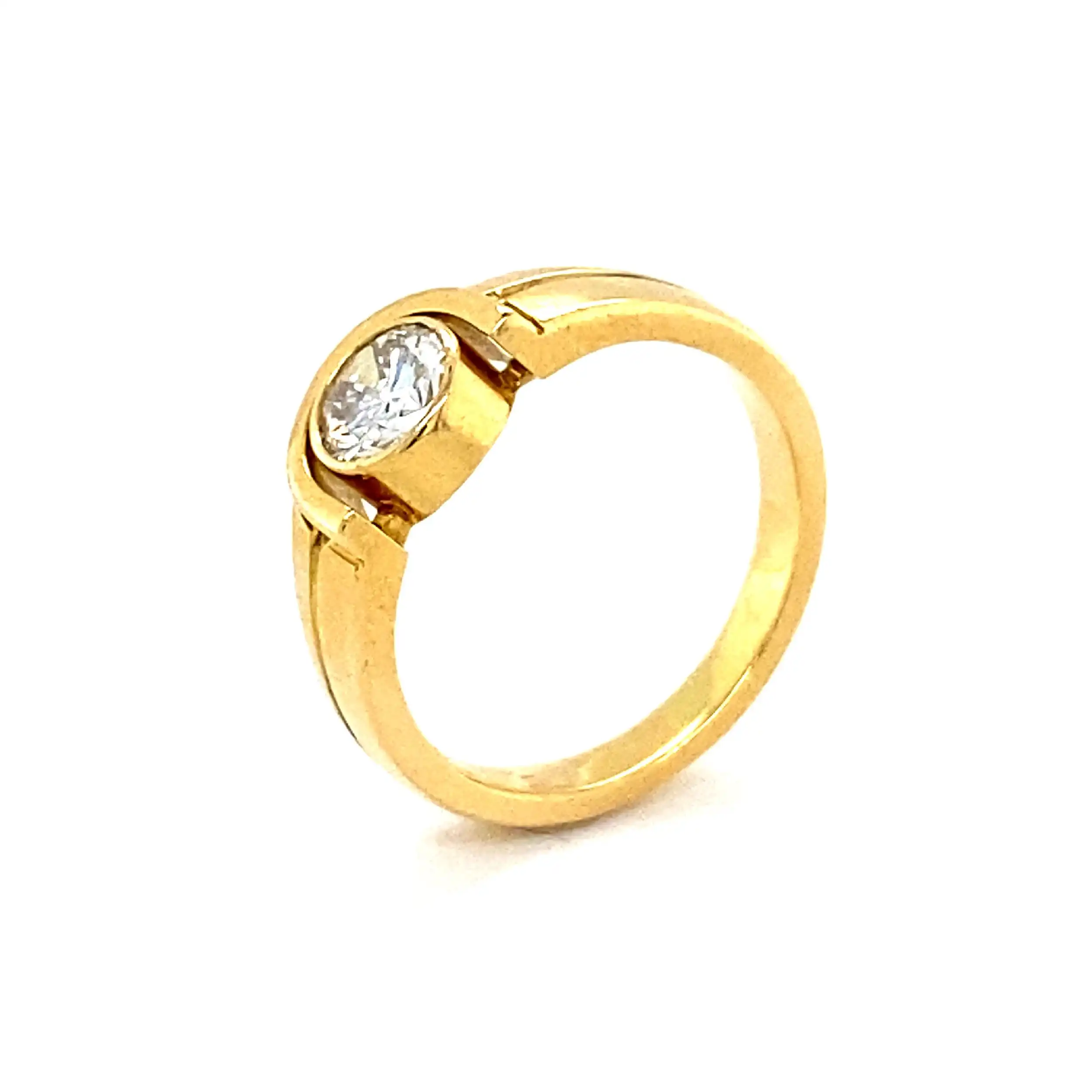 Ring Gelbgold mit Brillant Ring Gelbgold mit Brillant