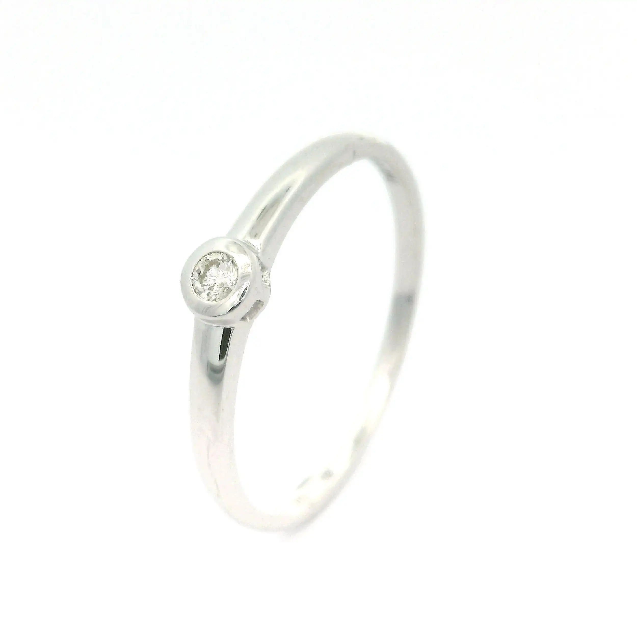 Solitärring Weißgold mit Brillant Solitärring Weißgold mit Brillant