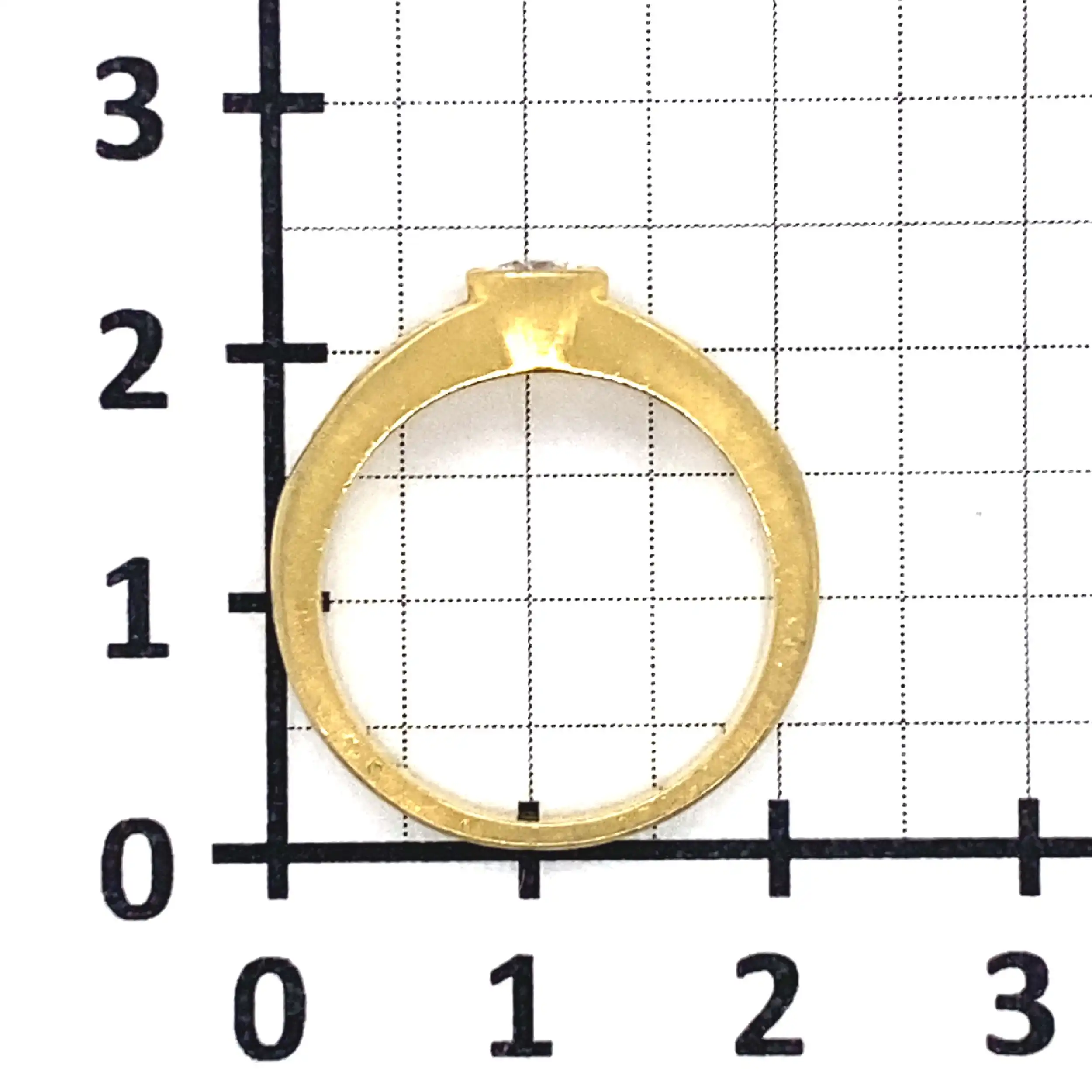 Ring Gelbgold mit Brillant und Diamanten