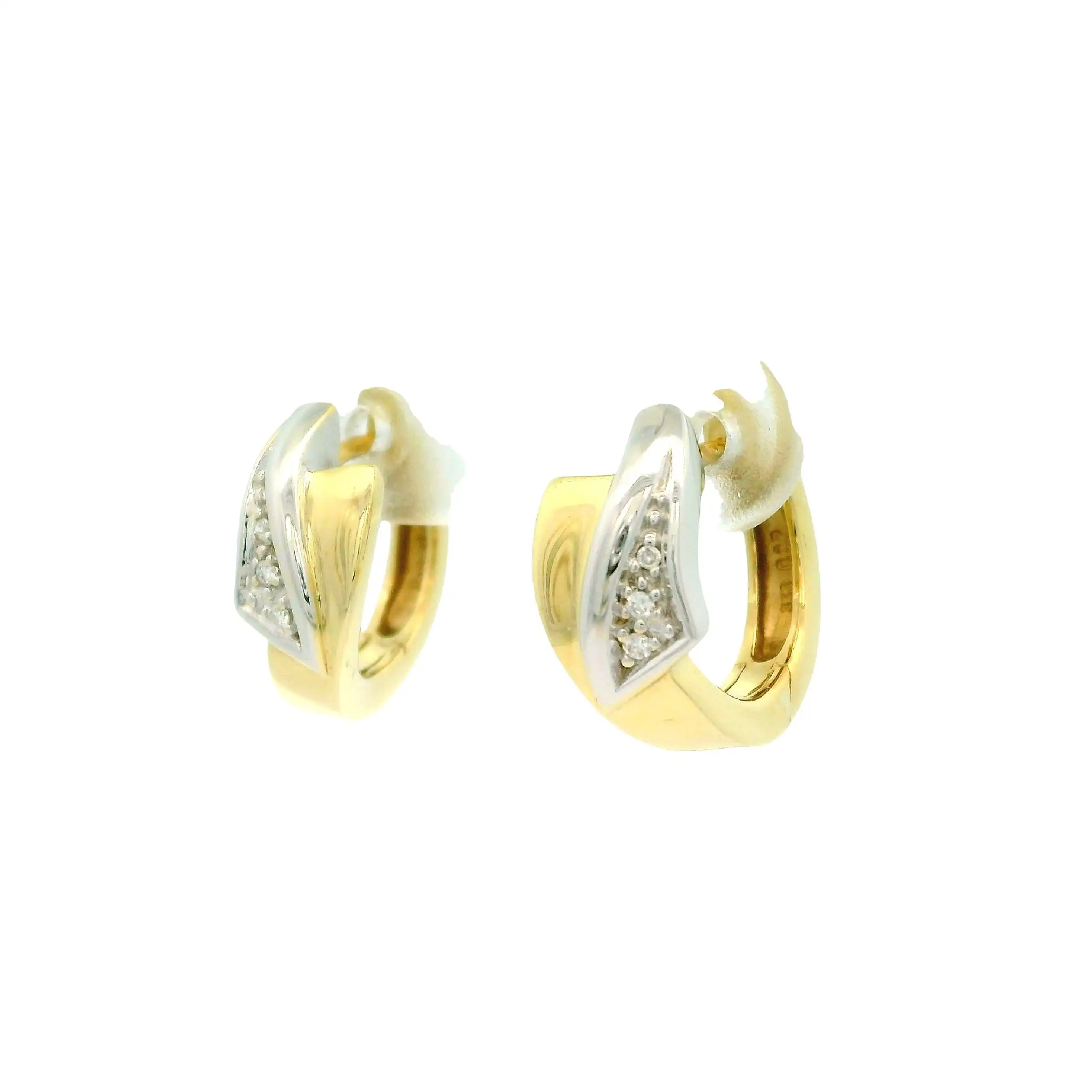 Creolen Gelbgold mit Brillanten Creolen Gelbgold mit Brillanten