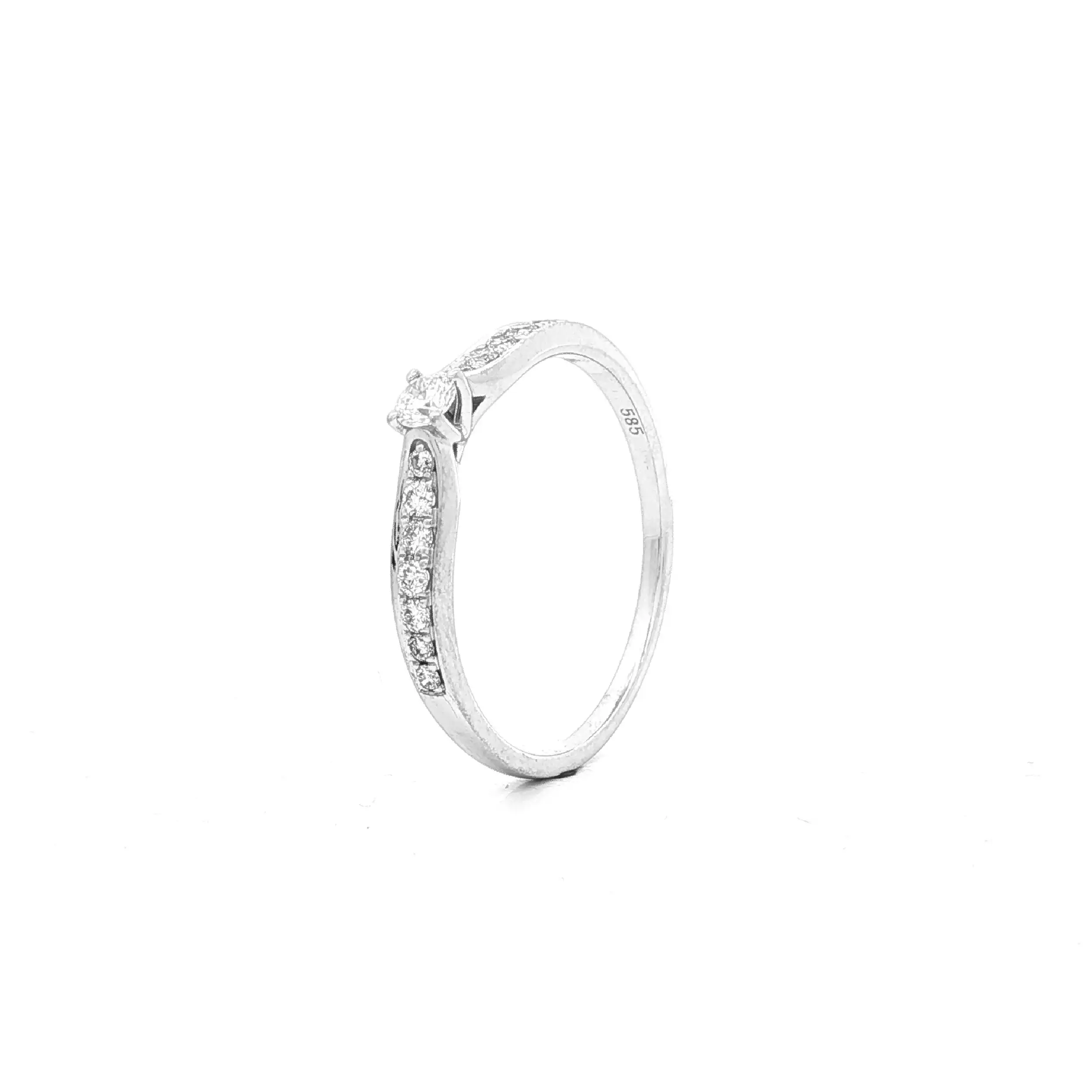 Ring Weißgold mit Brillanten Ring Weißgold mit Brillanten