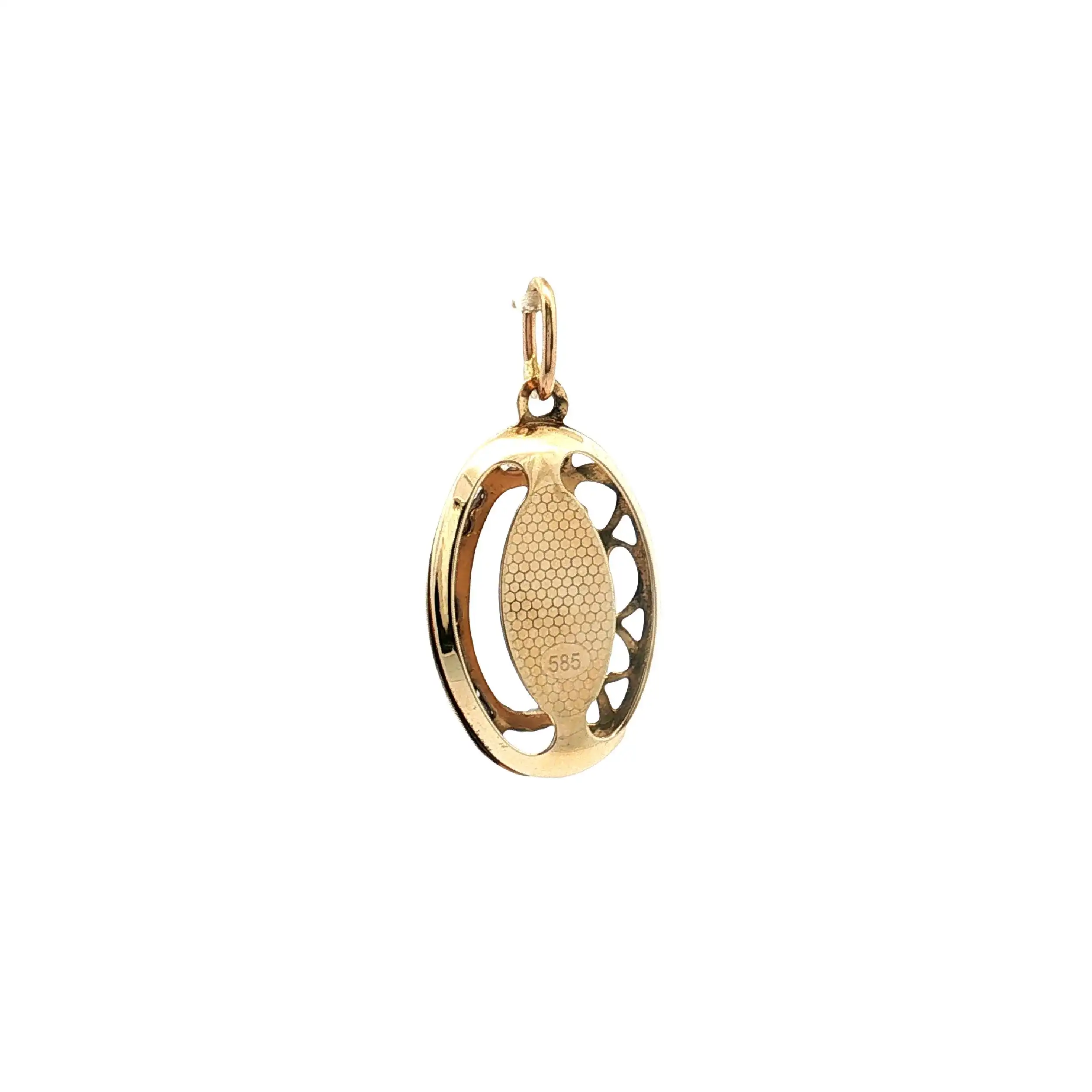 Anhänger Bicolor Maria mit Zirkonia Anhänger Bicolor Maria mit Zirkonia