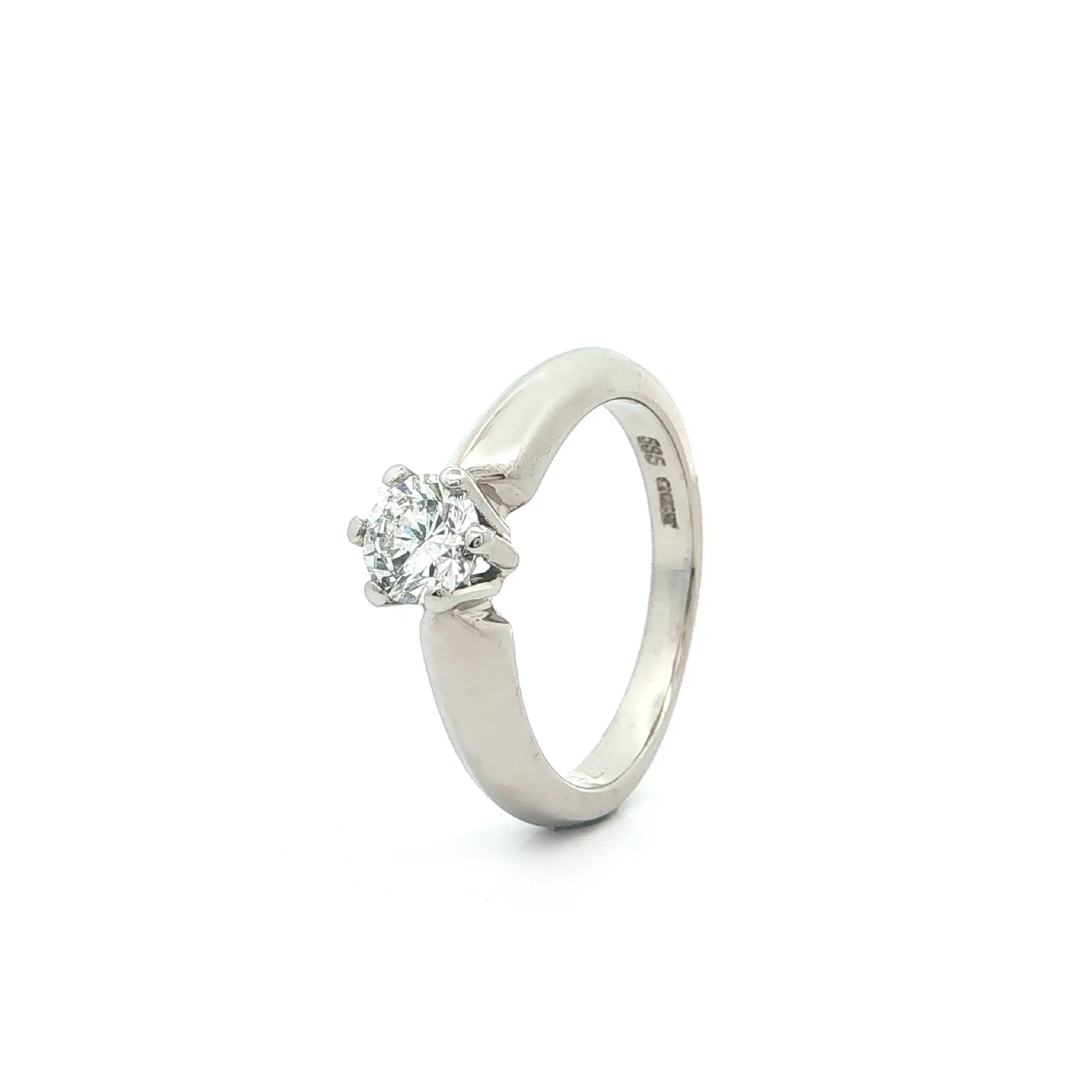 Solitärring Weißgold mit Brillant