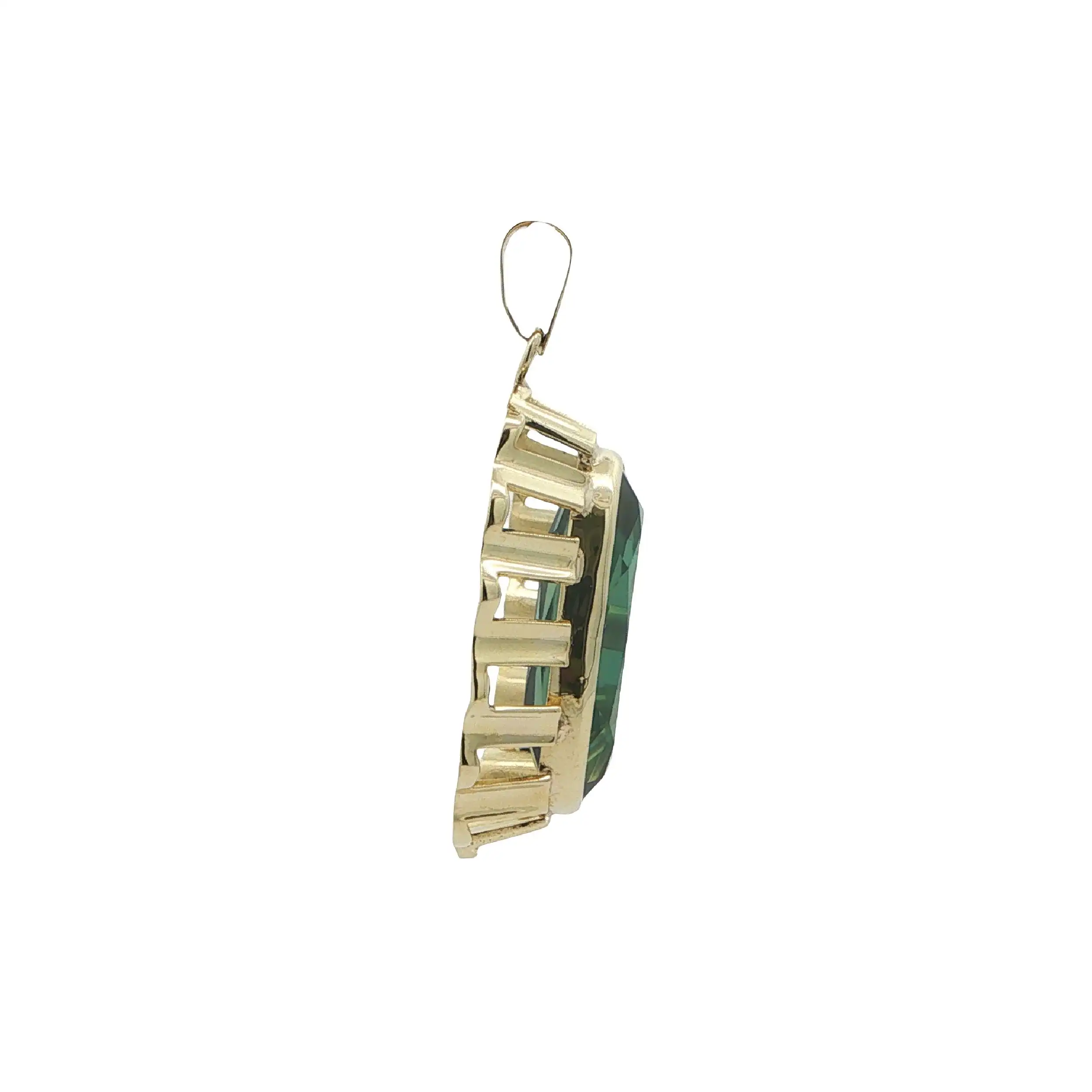Anhänger Gelbgold mit Grossular Anhänger Gelbgold mit Grossular