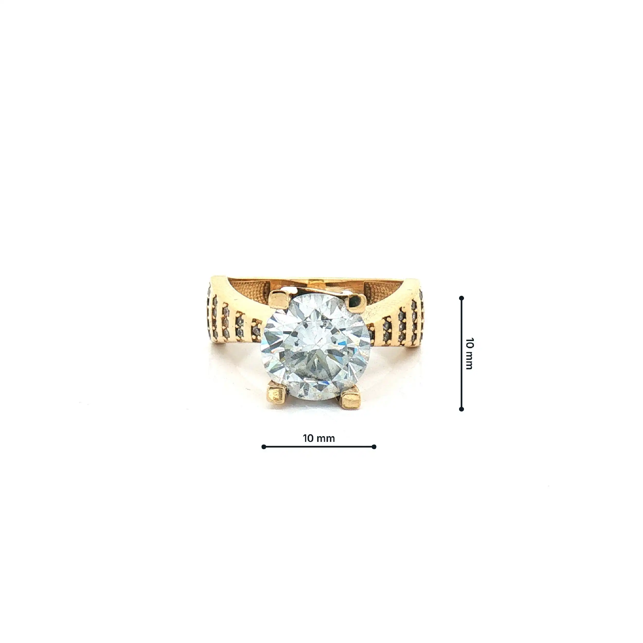 Ring Gelbgold mit Zirkonia Ring Gelbgold mit Zirkonia
