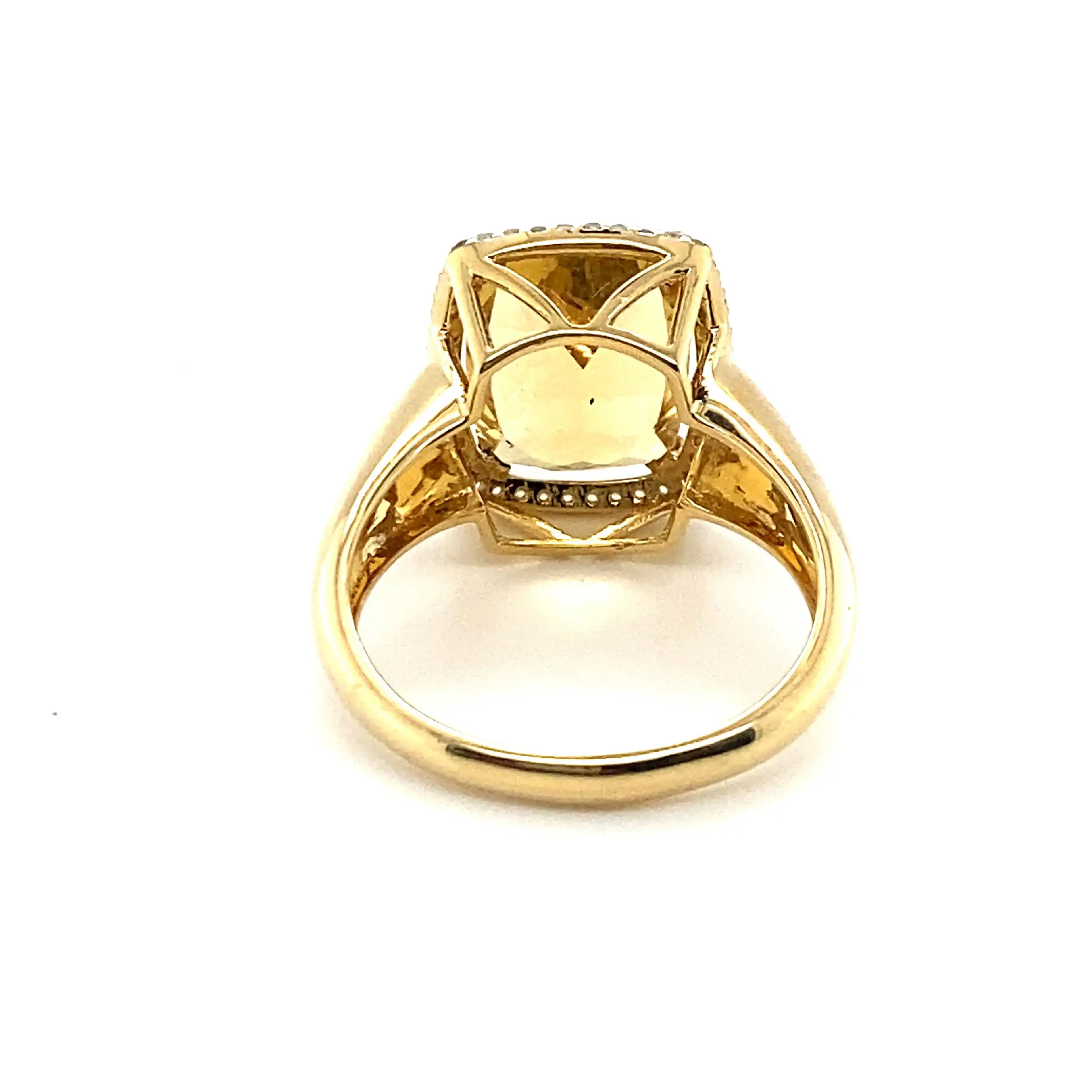 Ring Gelbgold mit Heliodor 5,1ct und weißen natürlichen Zirkonen 0,26ct, mit Expertise von EPL Ring Gelbgold mit Heliodor 5,1ct und weißen natürlichen Zirkonen 0,26ct, mit Expertise von EPL