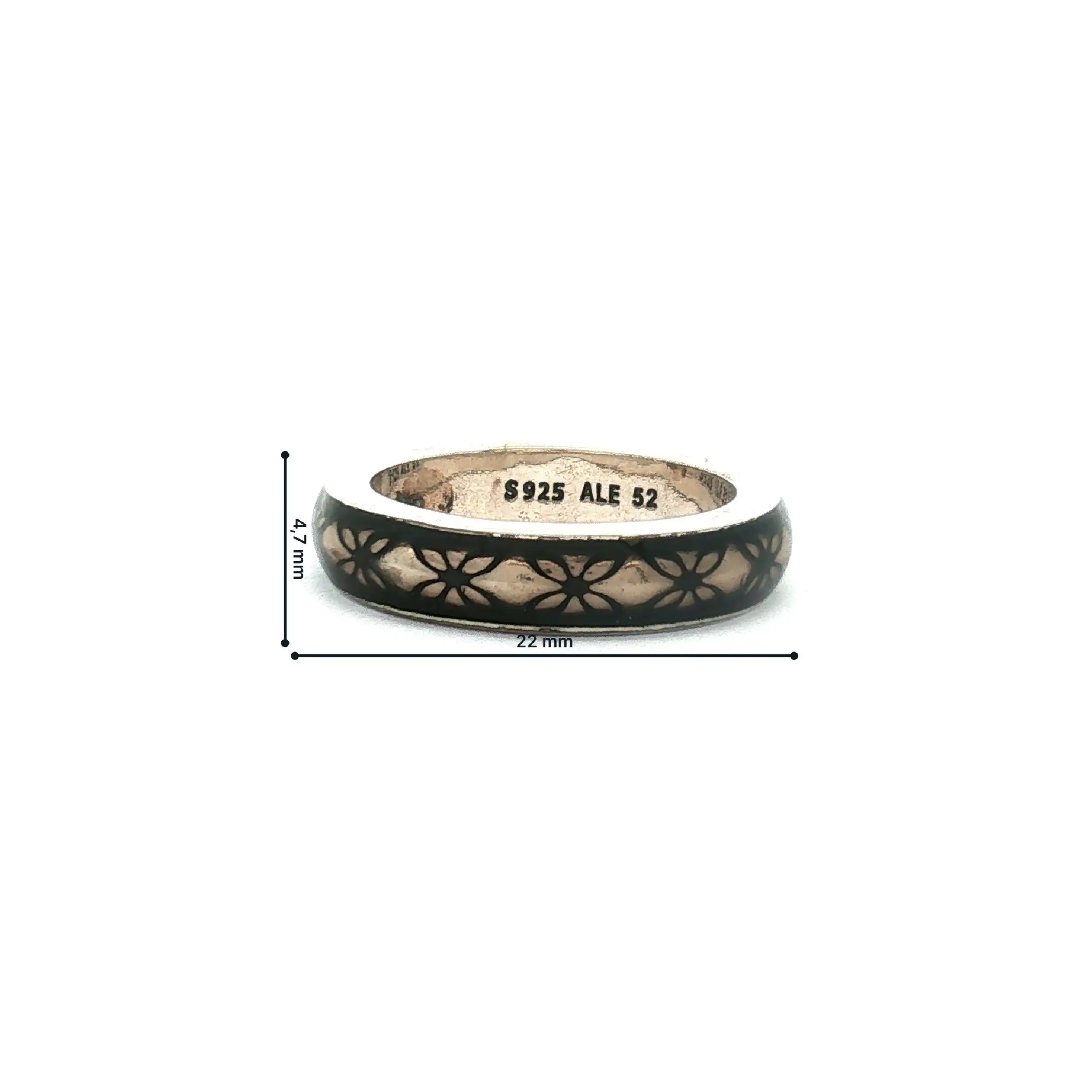 Ring Pandora graue Emaille Ring Pandora graue Emaille