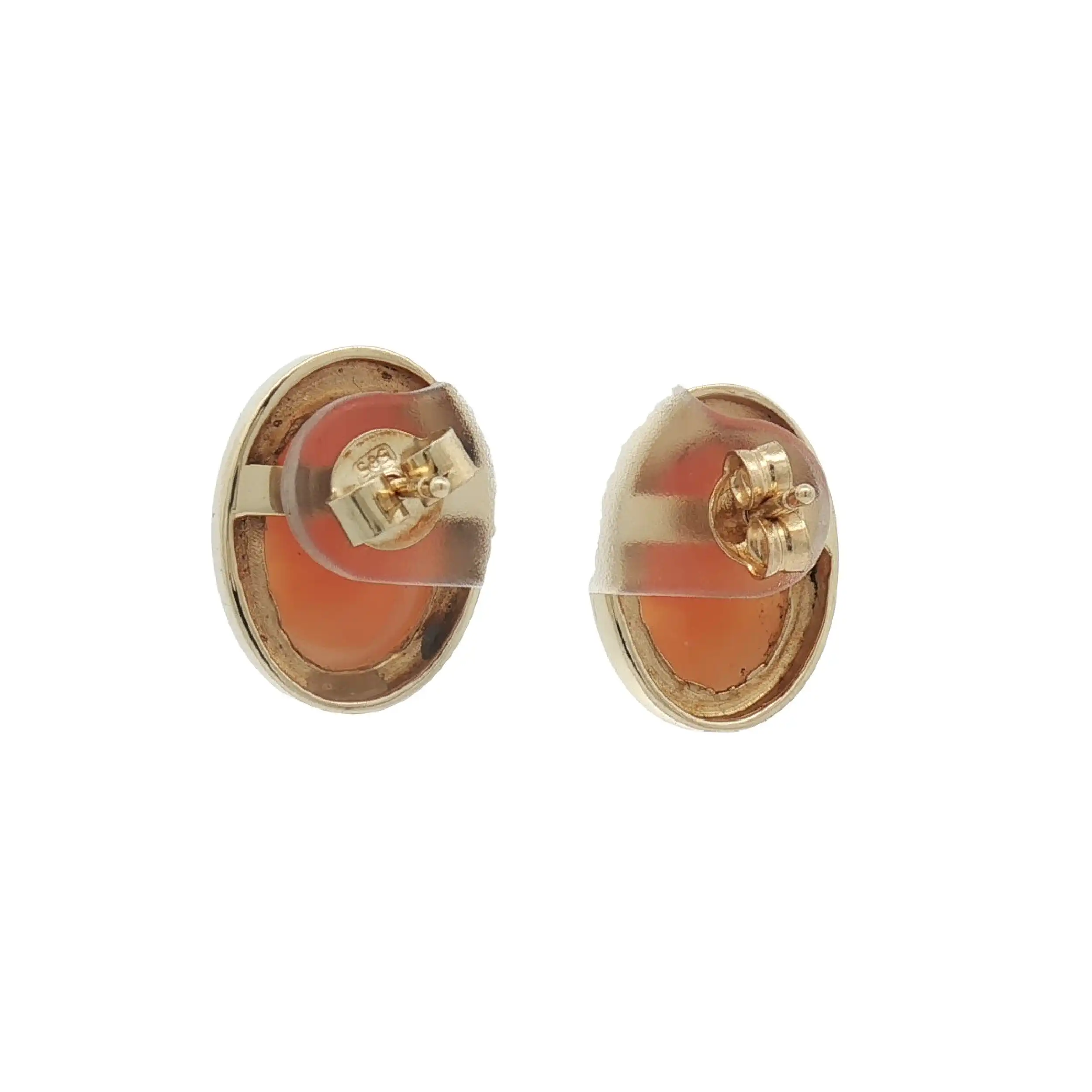 Ohrstecker Gelbgold mit Gemme Ohrstecker Gelbgold mit Gemme