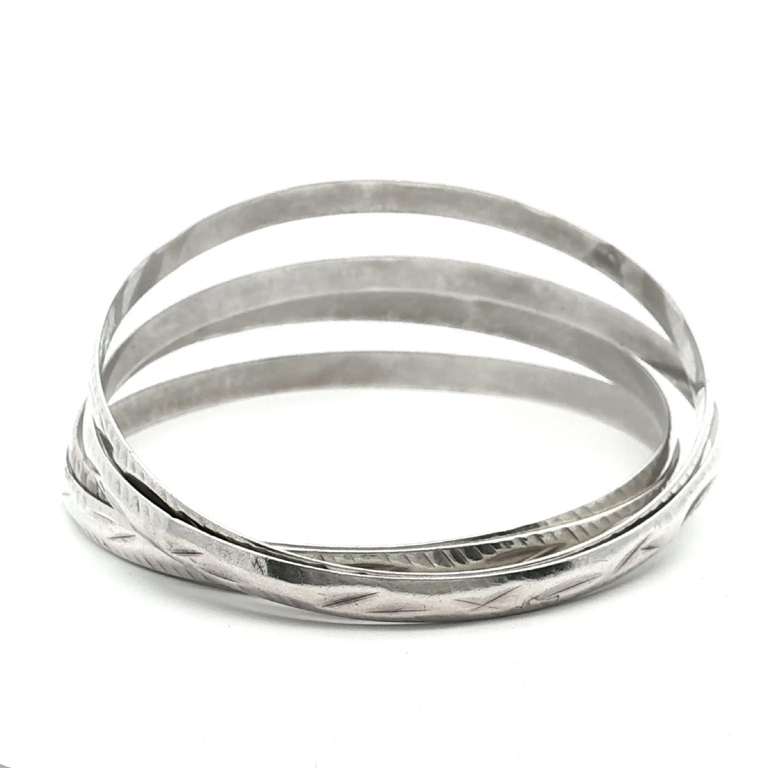 4 Armreifen Silber 4 Armreifen Silber