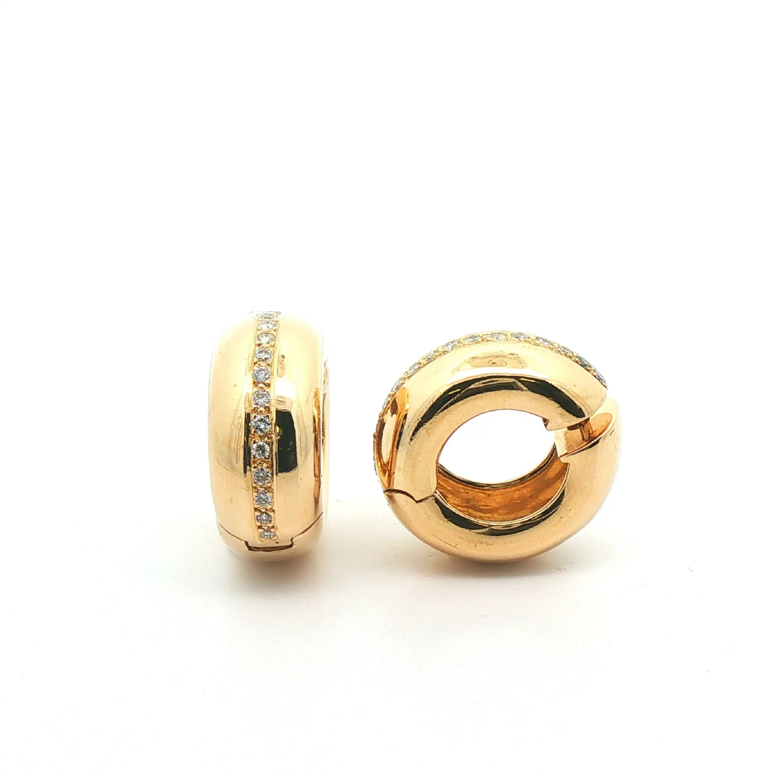 Creolen Gelbgold mit Brillanten
