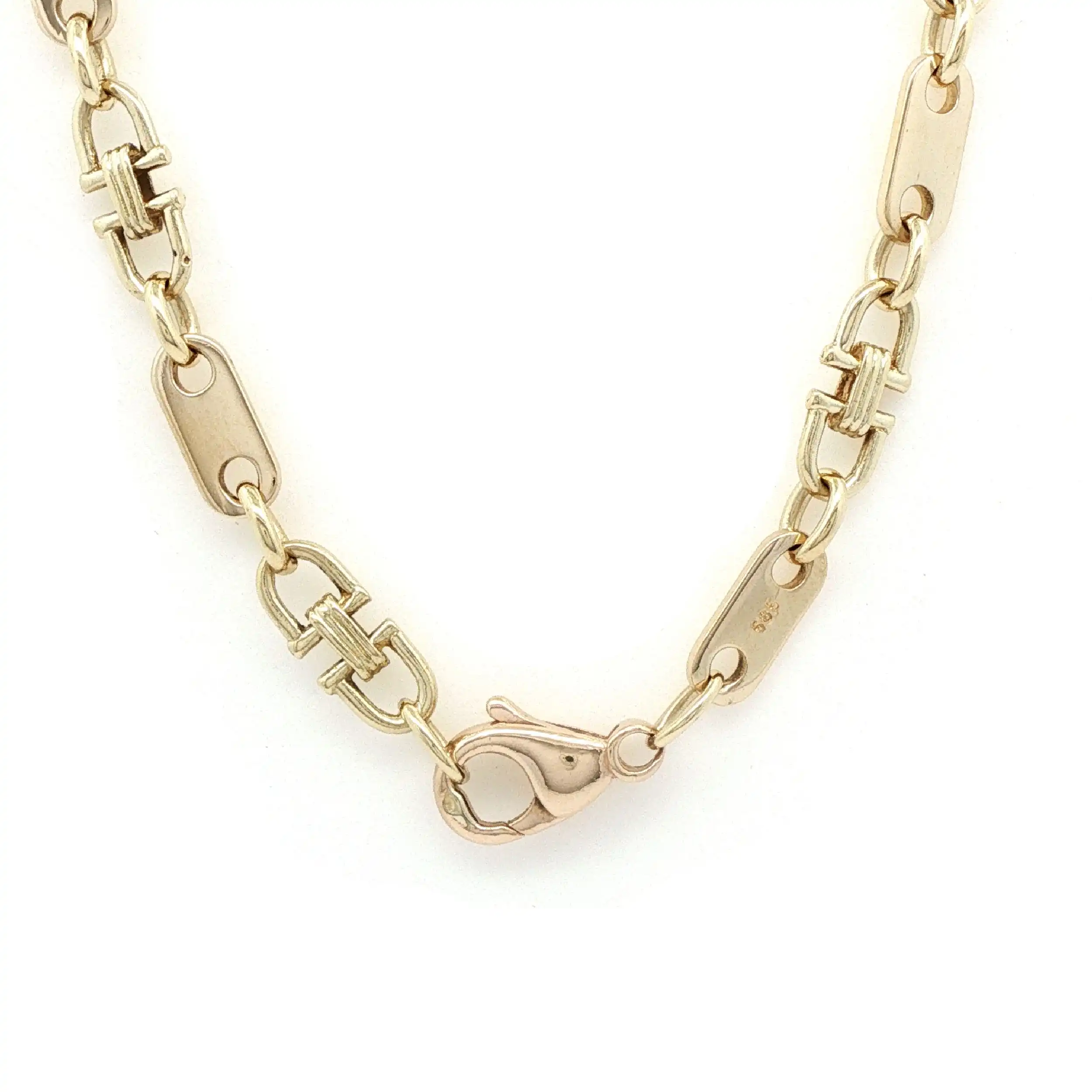 Plattenkette Gelbgold Plattenkette Gelbgold