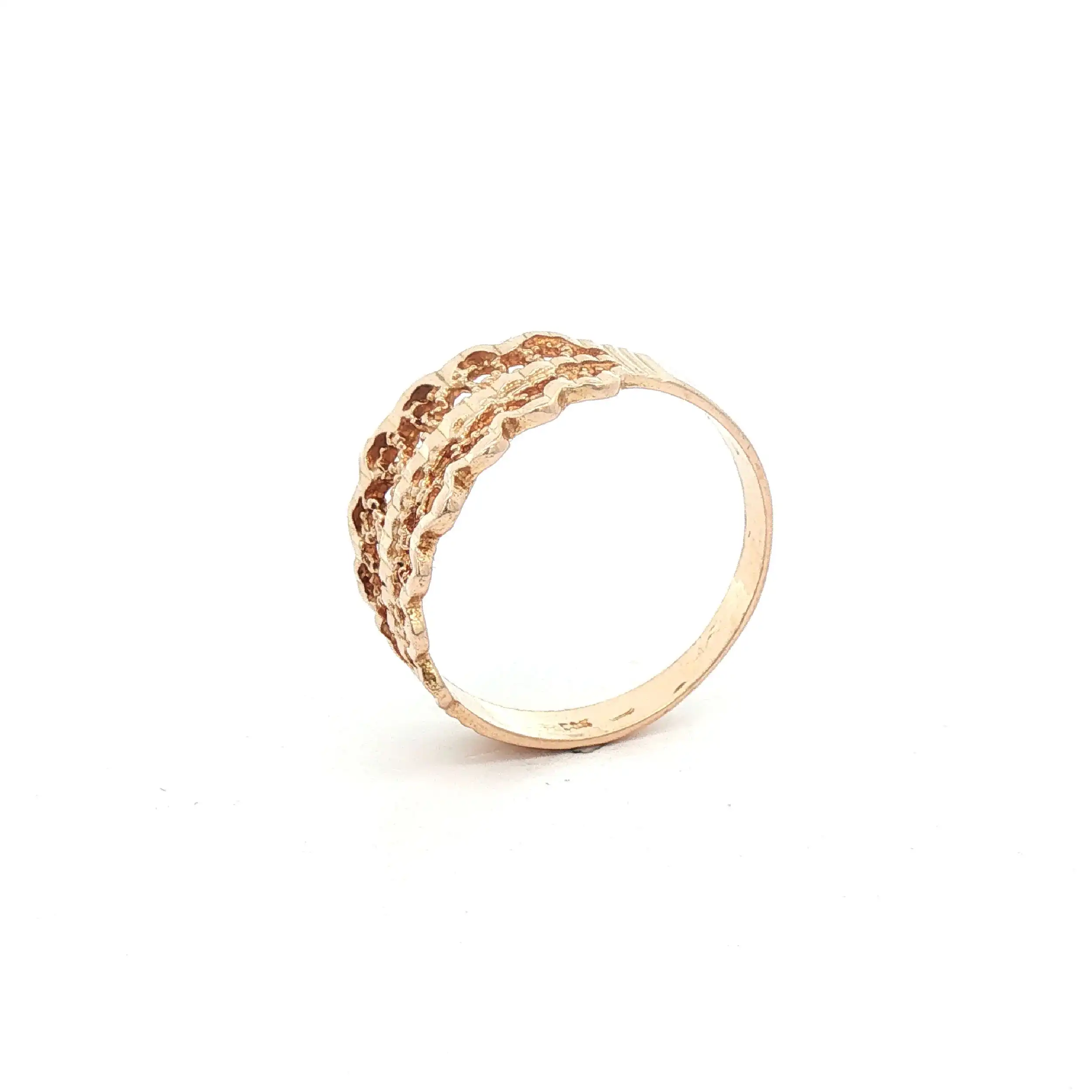 Ring Rotgold mit Muster