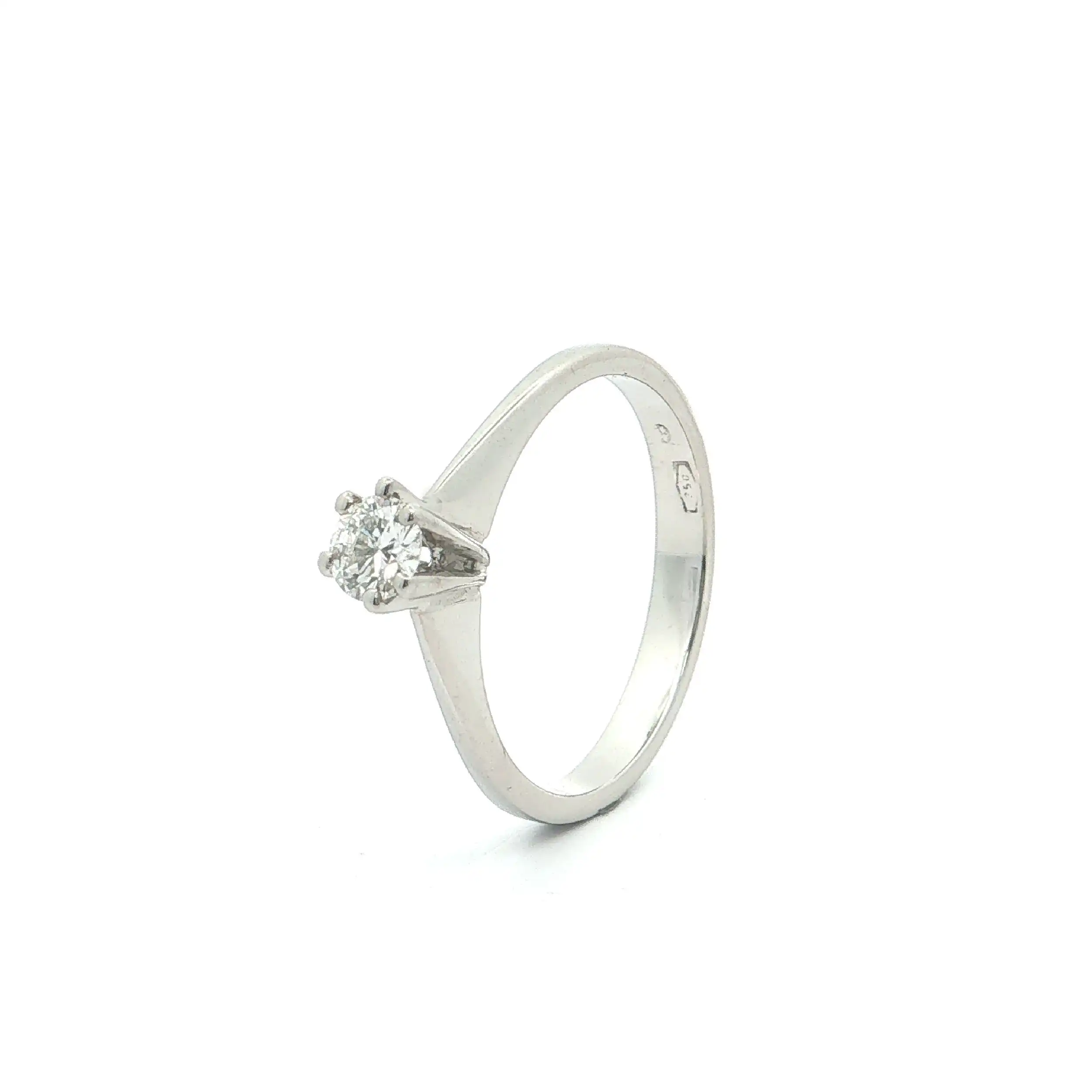 Solitärring Weißgold mit Brillant